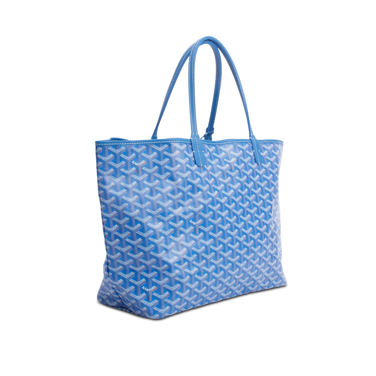 Goyard Blue Monogram Canvas Saint Louis Tote PM w/ Pouch