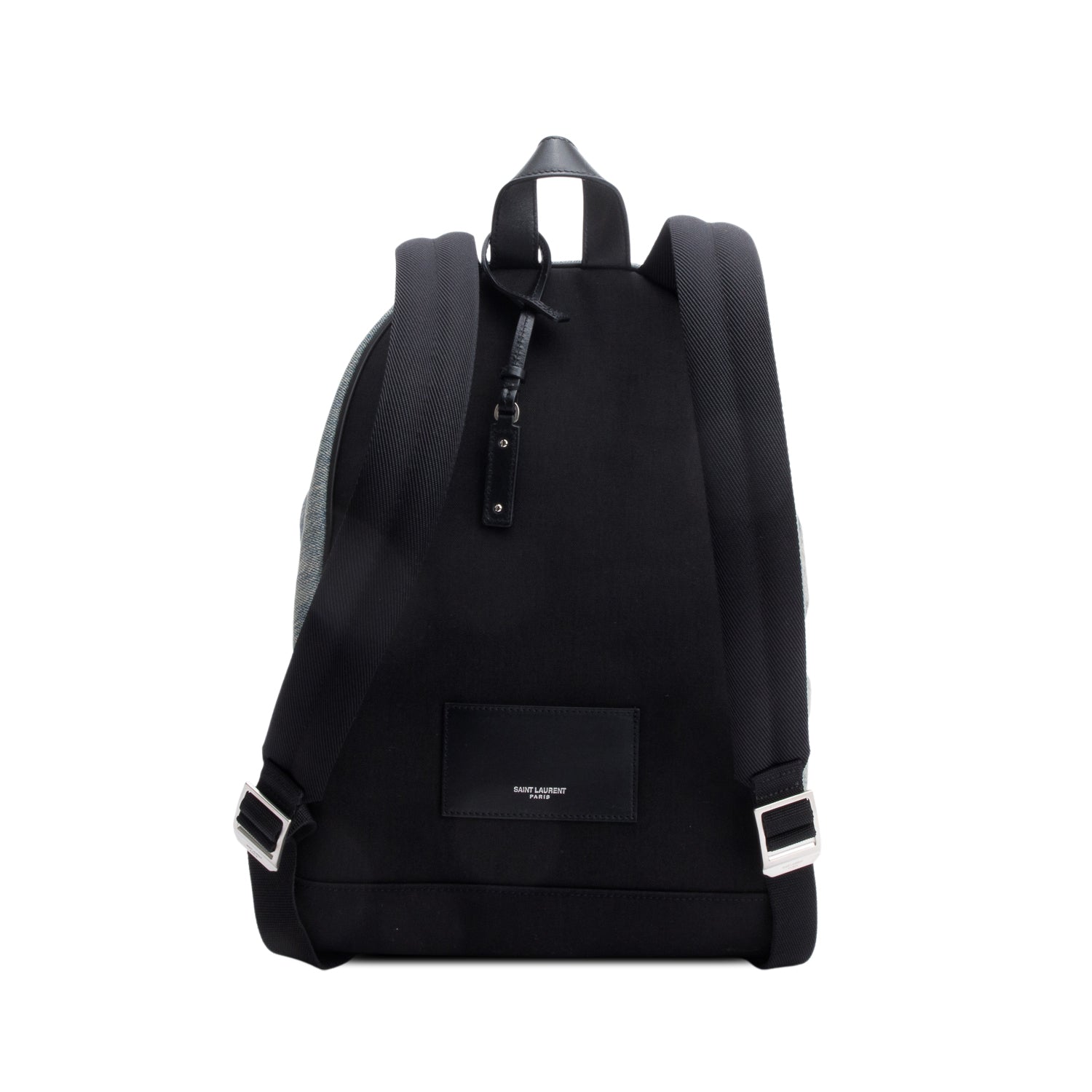 Saint Laurent Blue Denim City Backpack w/ Box