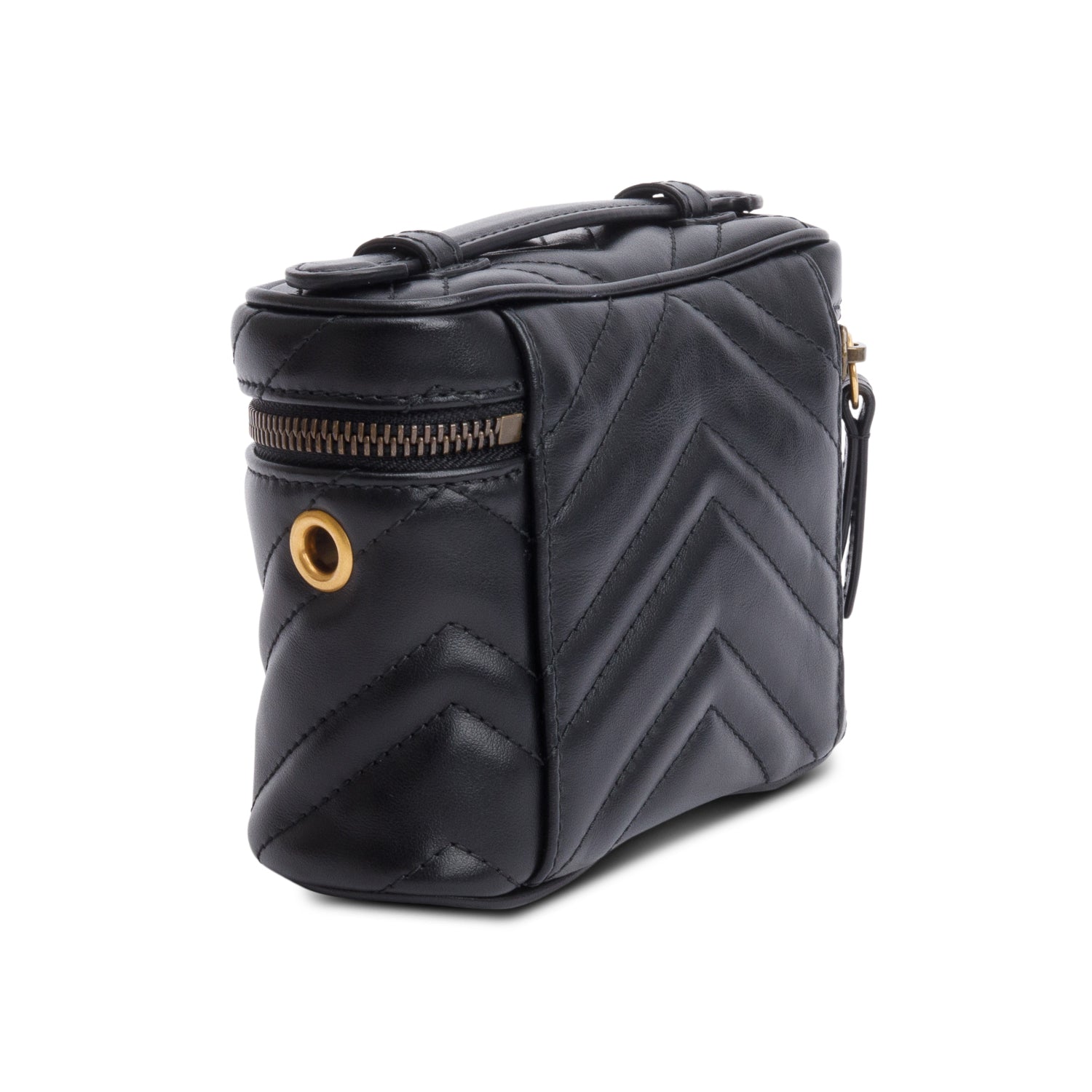 Gucci GG Marmont Matelasse Leather Mini Top Handle Bag w/ Box