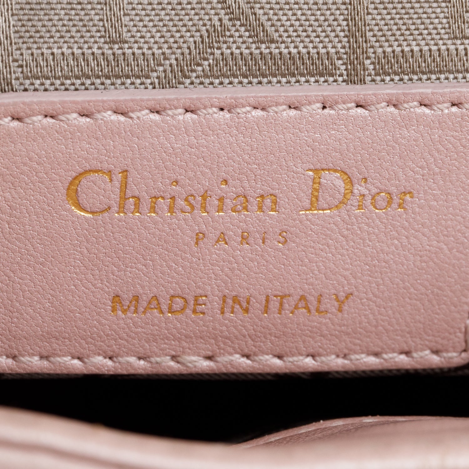 Christian Dior Pink Cannage Leather Mini Lady Dior Bag w/ Box