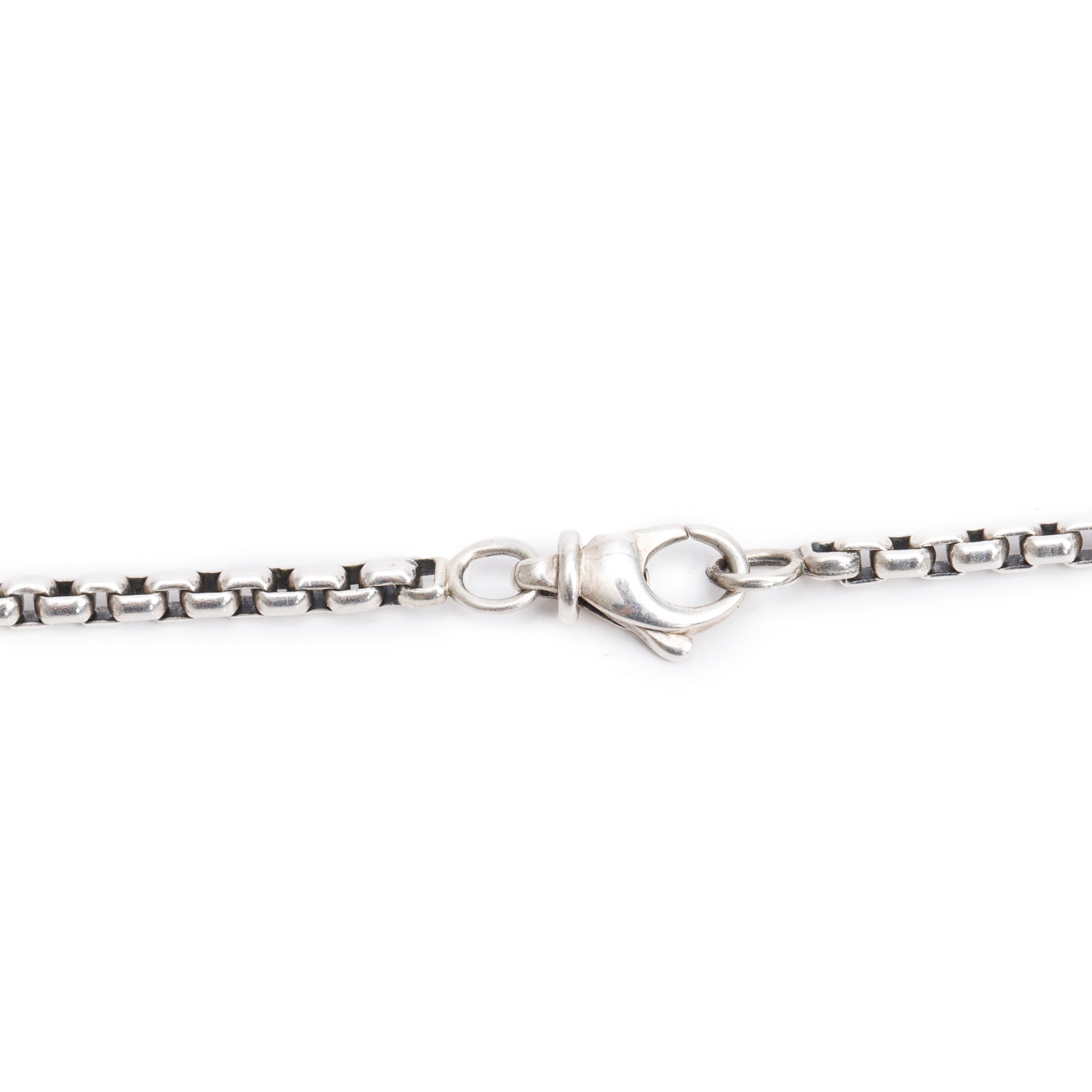 David Yurman Sterling Silver Onyx & Diamond Cable Heart Pendant Necklace