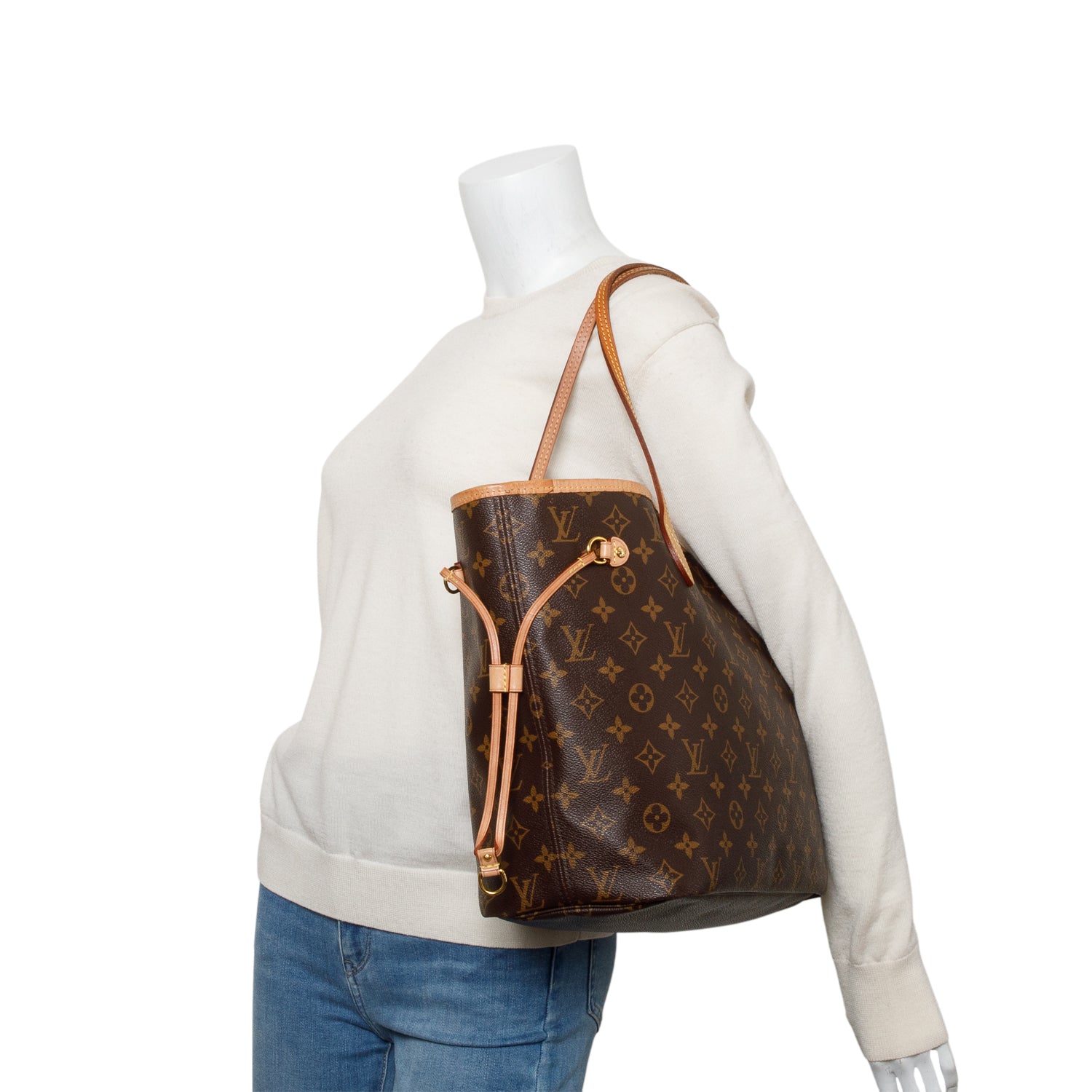 Louis Vuitton Monogram Neverfull MM w/ Pouch