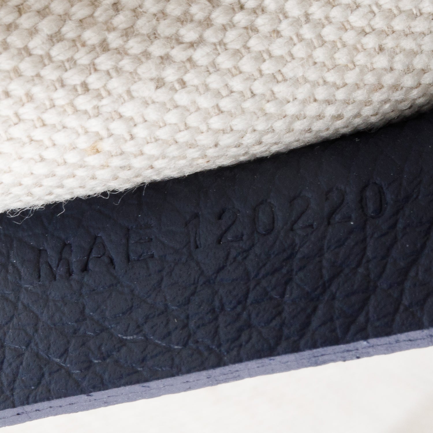 Goyard 2022 Navy Monogram Canvas Leather Trim Vilette Tote MM