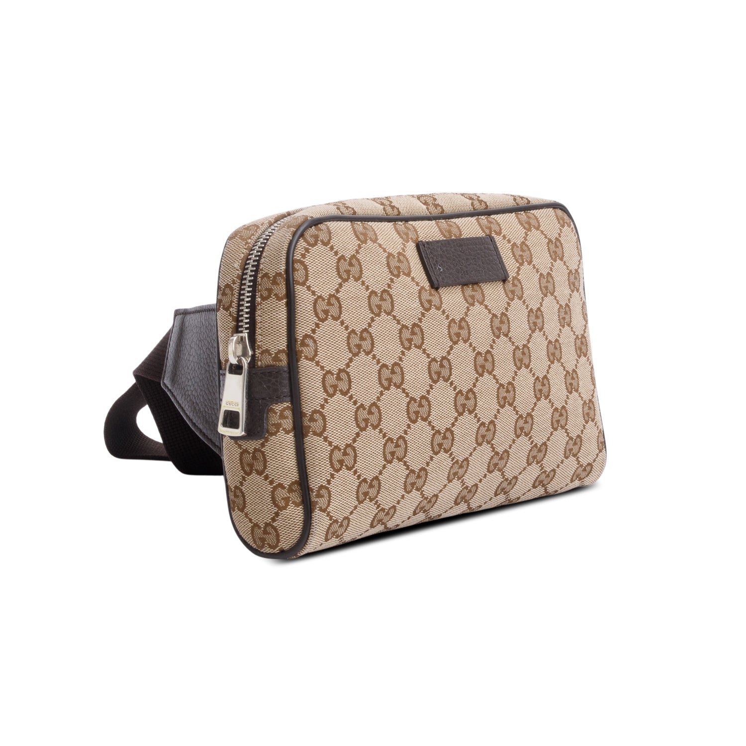 Gucci Beige GG Canvas Belt Bag w/ Box