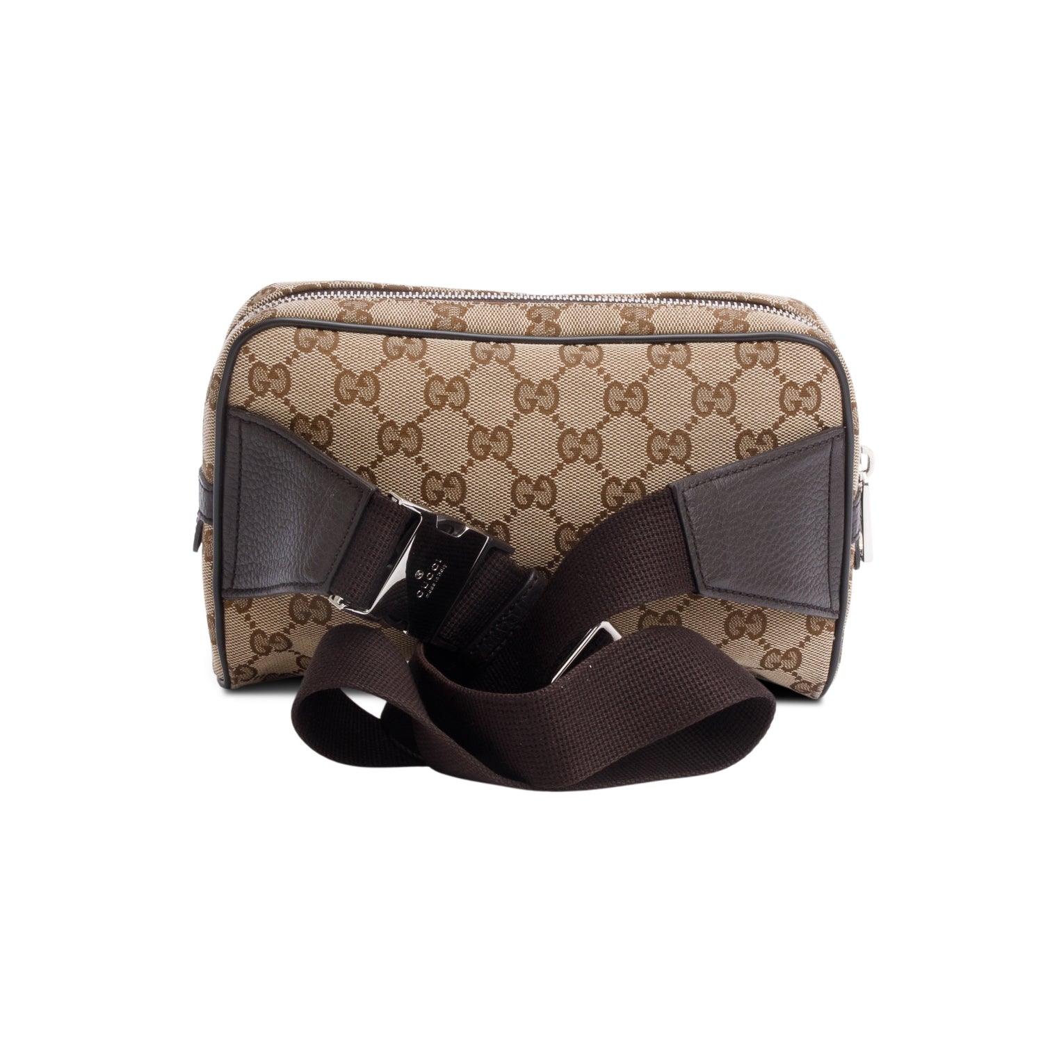 Gucci Beige GG Canvas Belt Bag w/ Box