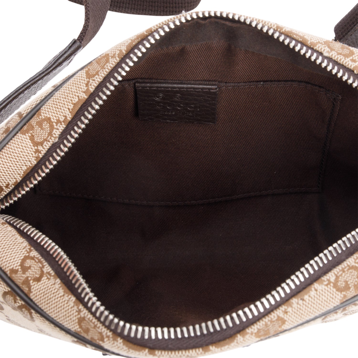 Gucci Beige GG Canvas Belt Bag w/ Box