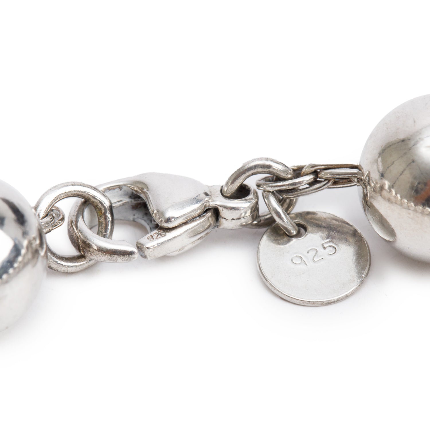 Tiffany & Co. Sterling Silver 10 MM HardWear Ball Bracelet