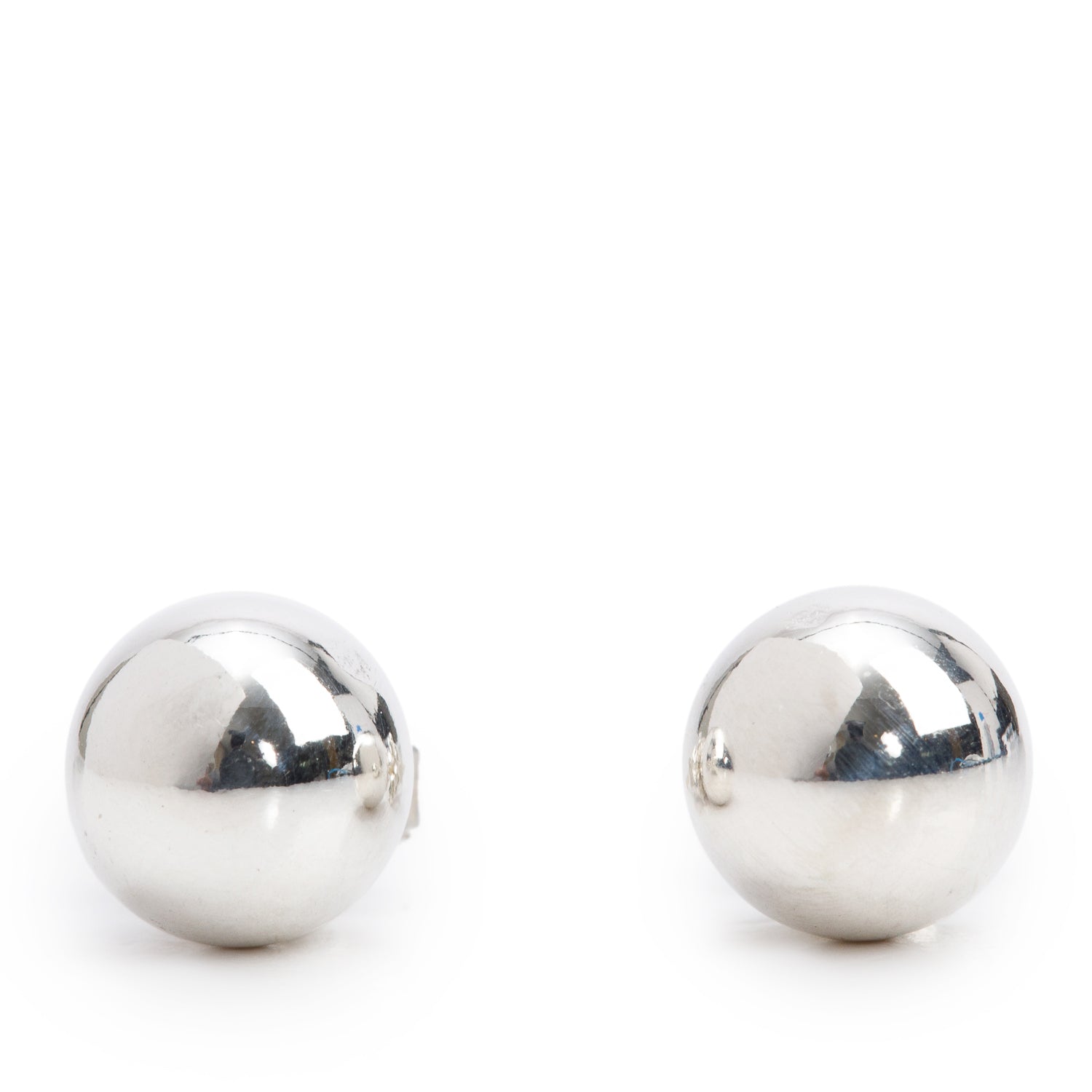 Tiffany & Co. Sterling Silver HardWear 8 MM Ball Earrings