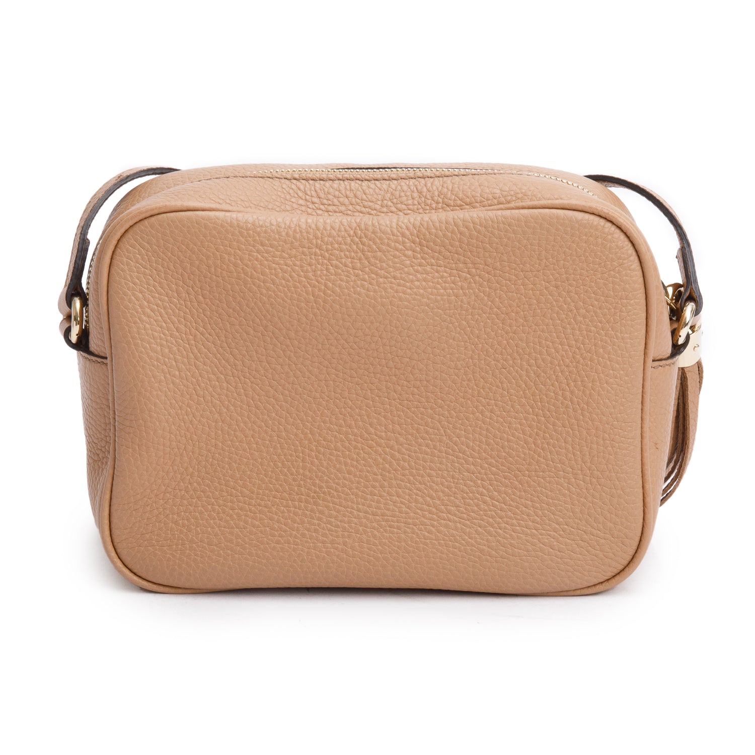 Gucci Beige Pebbled Calfskin Leather Small Soho Disco Bag w/ Box
