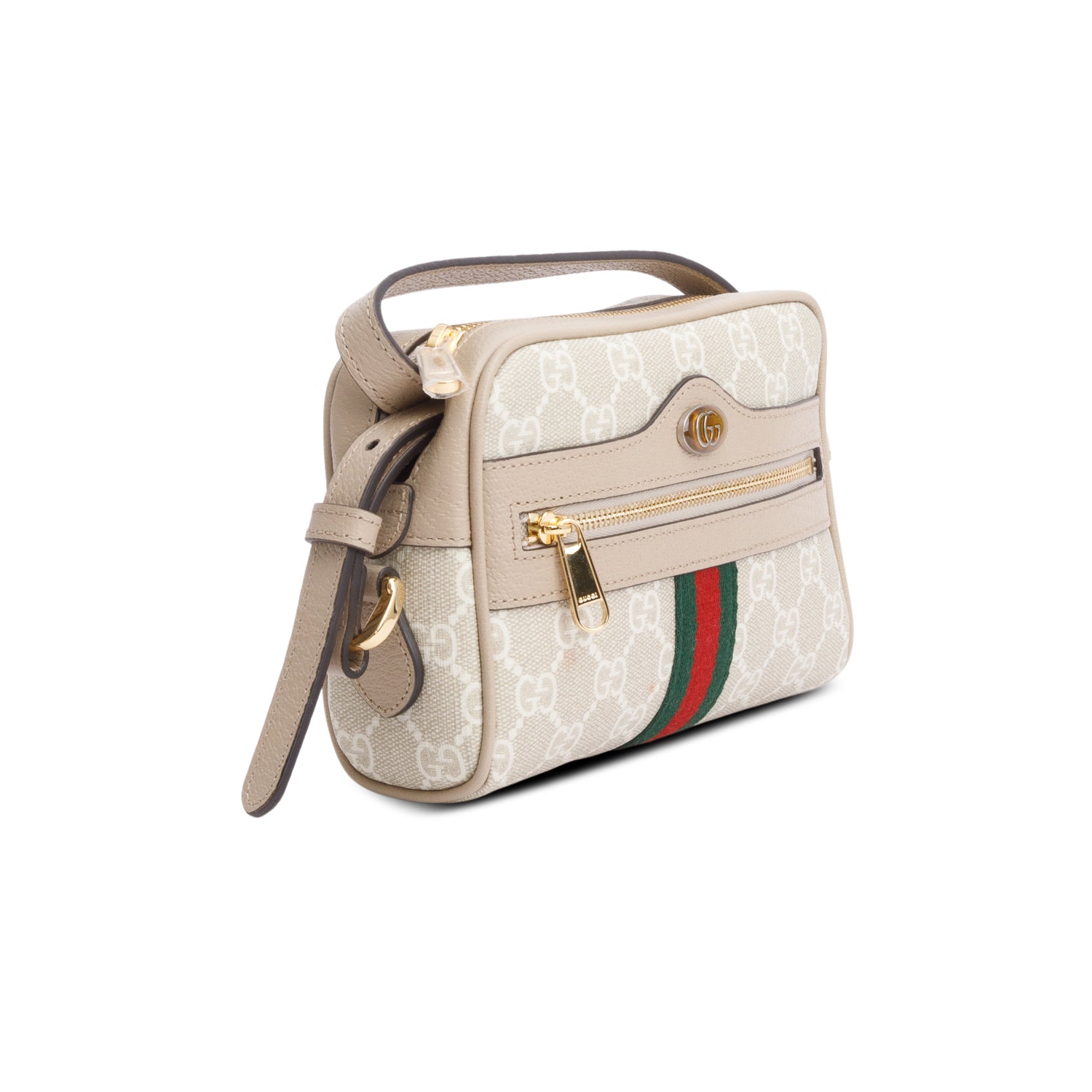 Gucci GG Supreme Web Mini Ophidia Crossbody Bag w/ Box