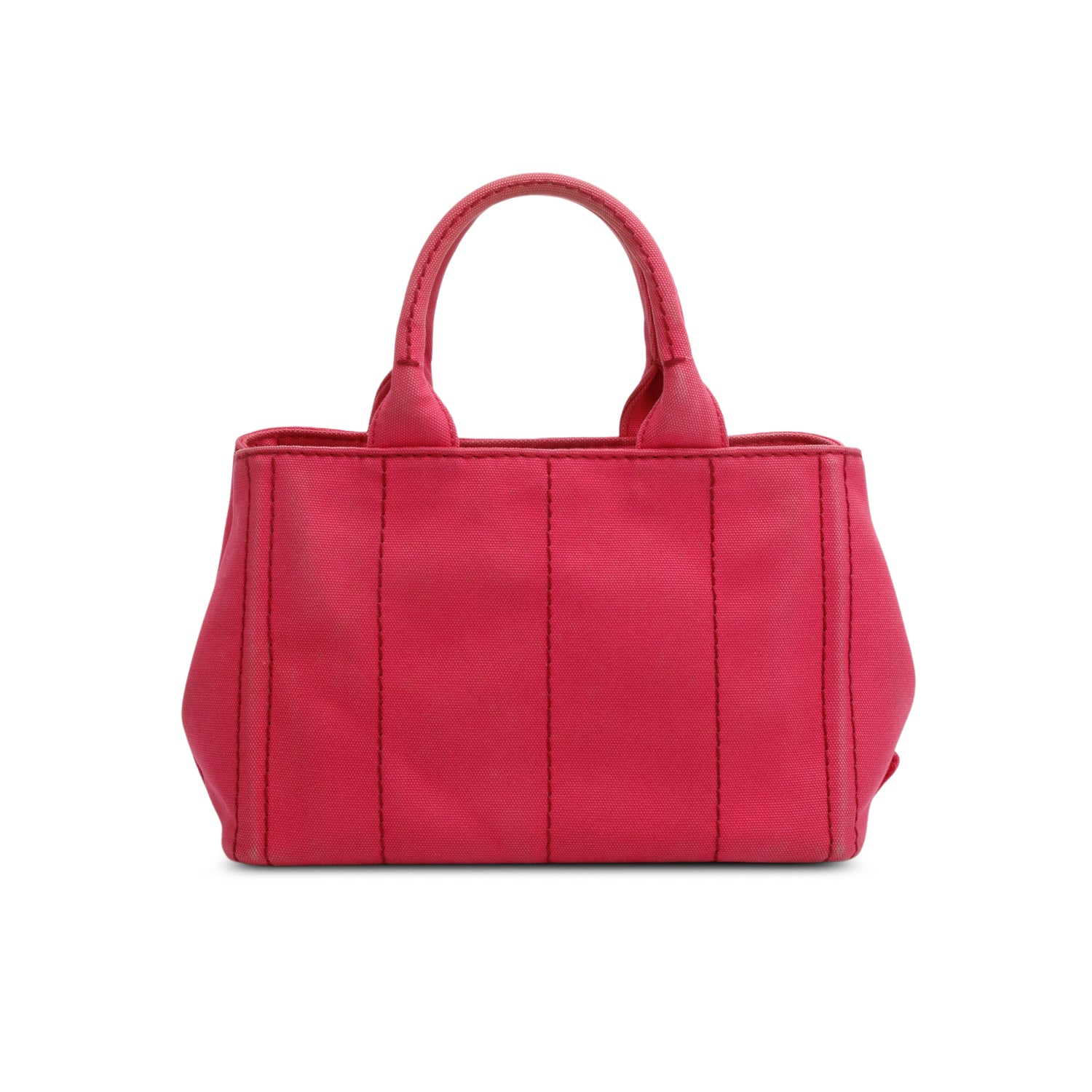 Prada Pink Canvas Small Canapa Logo Tote w/ Strap