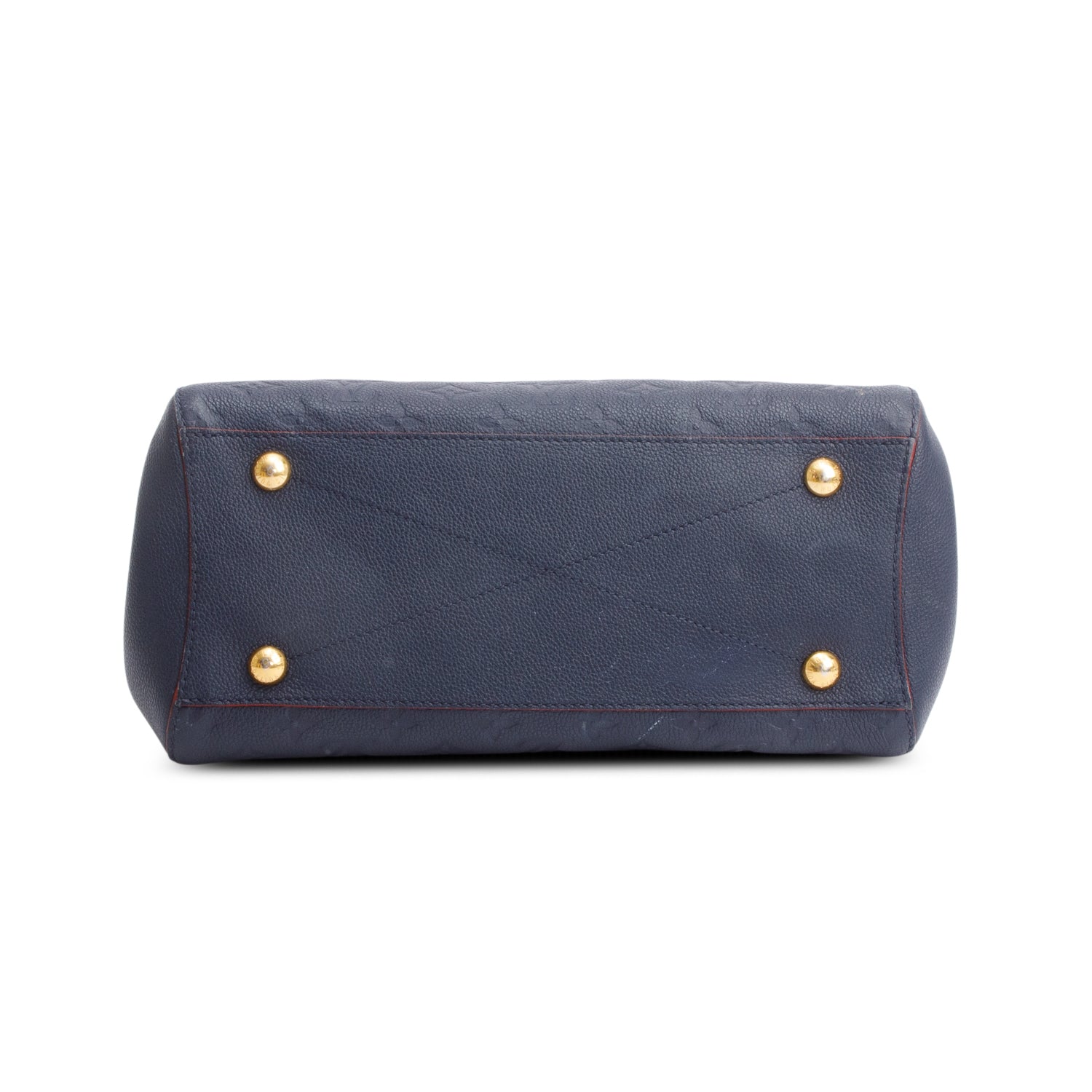 Louis Vuitton Navy Monogram Empreinte Leather Montaigne MM w/ Strap