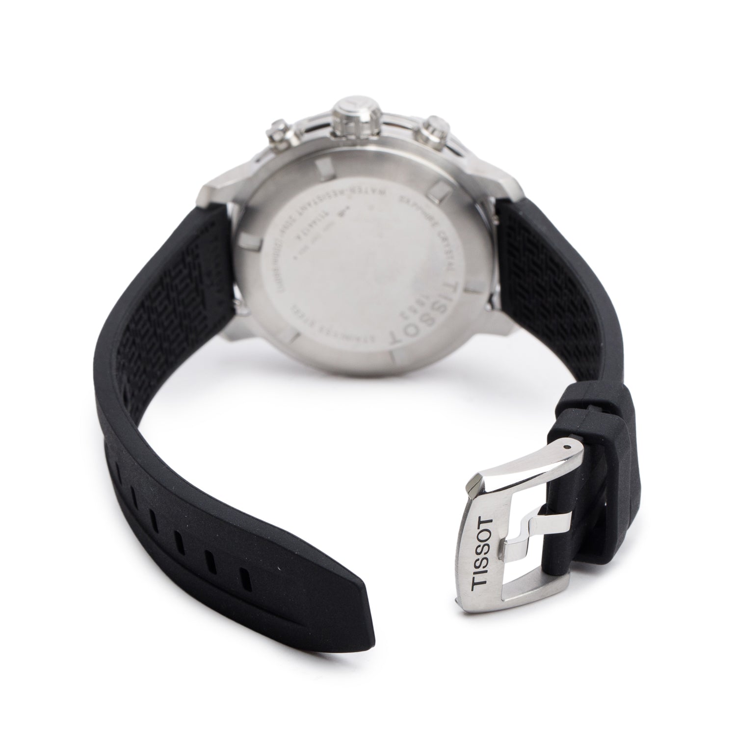 Tissot Stainless Steel Black Dial PRC 200 43 MM Chronograph Watch w/ Box