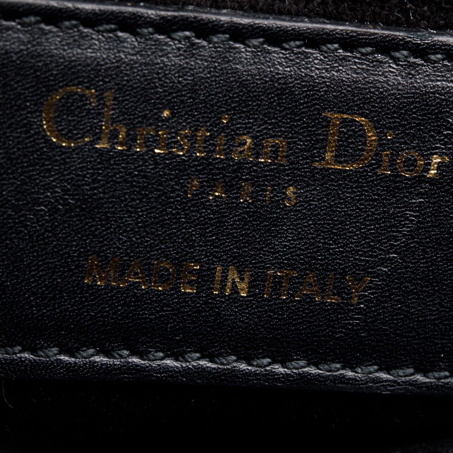Christian Dior Black Calfskin Leather Mini Saddle Bag w/ Authenticity Card
