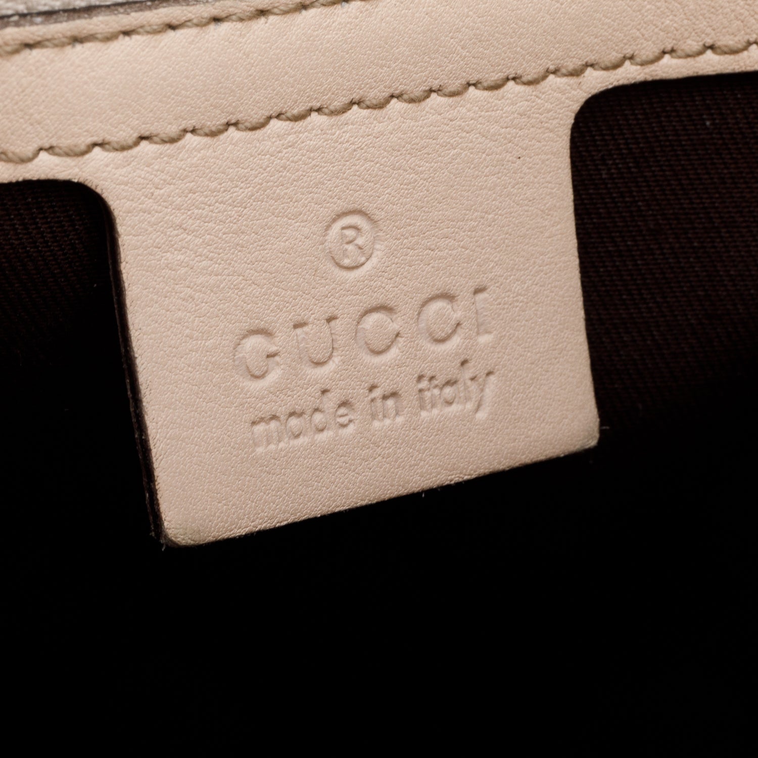 Gucci Beige Leather Trim Python Medium Indy Babouska Hobo w/ Strap
