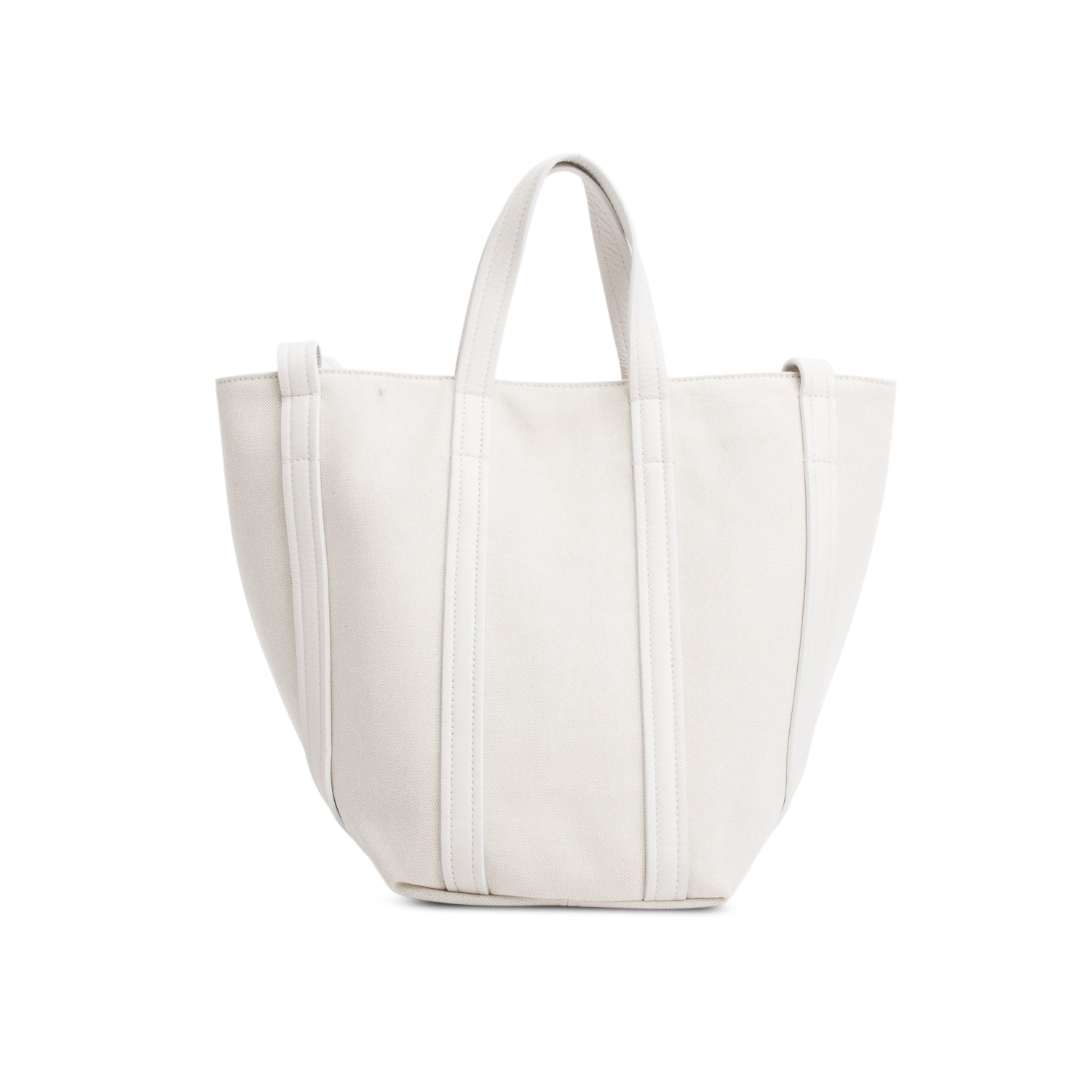 Balenciaga Neutral Canvas Fabric Everyday XS North-South Tote