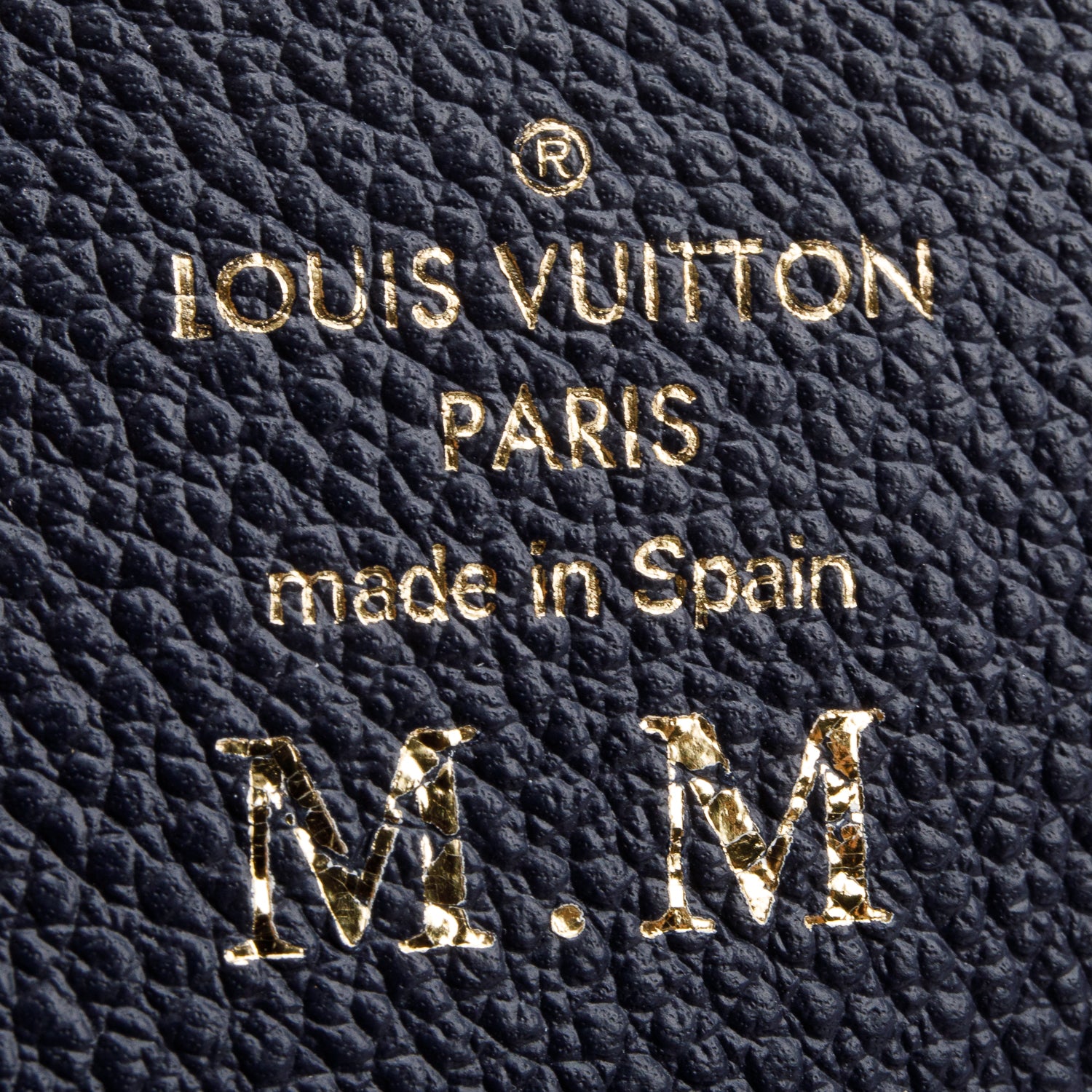 Louis Vuitton Navy Blue Monogram Empreinte Leather Sarah Wallet