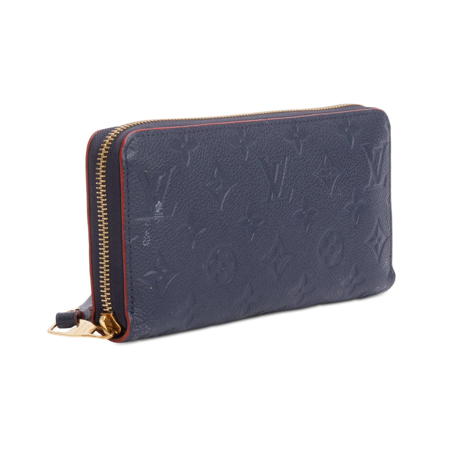 Louis Vuitton Navy Blue Monogram Empreinte Leather Zippy Wallet