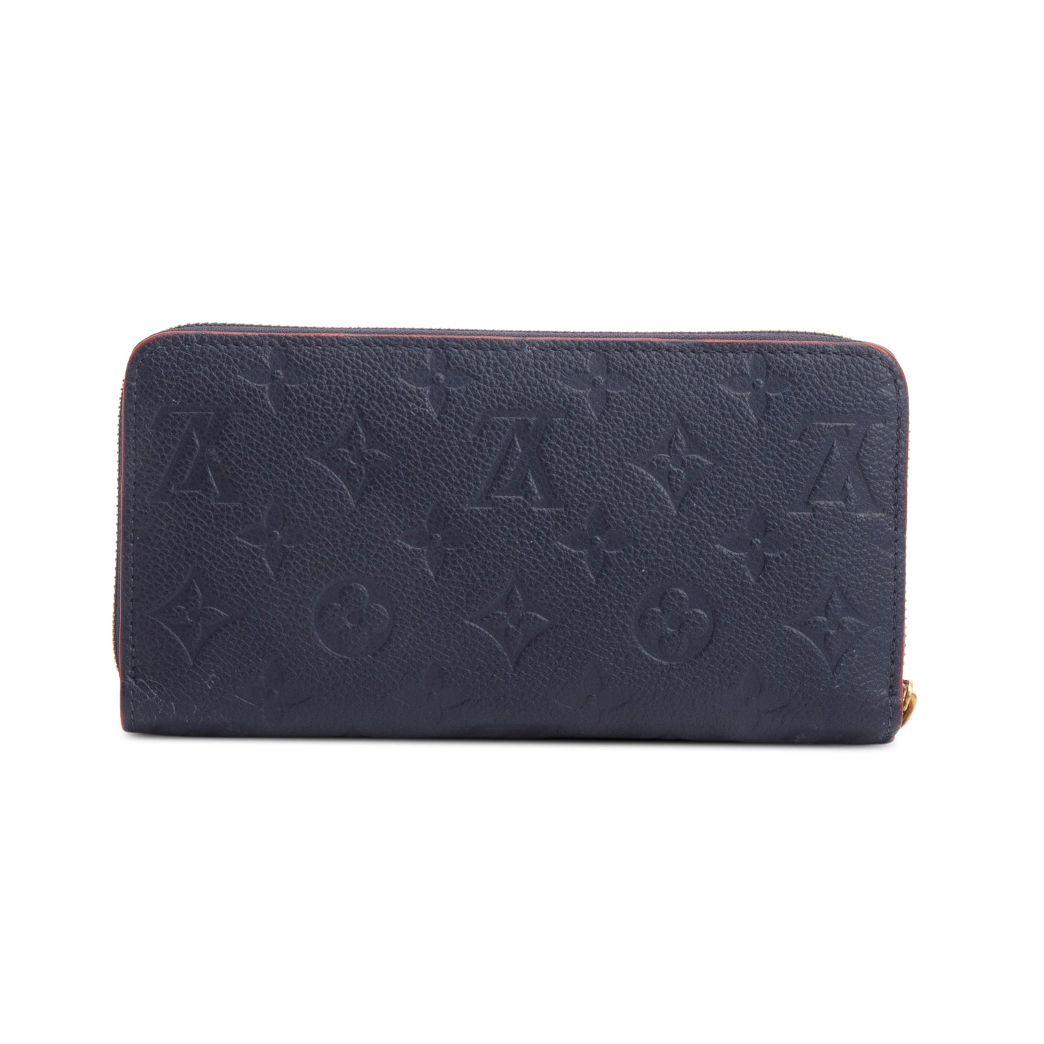 Louis Vuitton Navy Blue Monogram Empreinte Leather Zippy Wallet