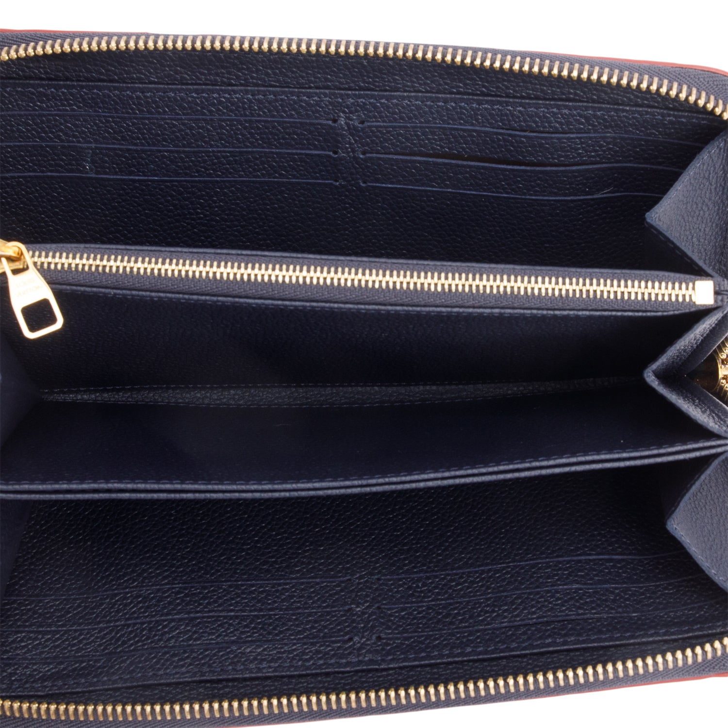 Louis Vuitton Navy Blue Monogram Empreinte Leather Zippy Wallet