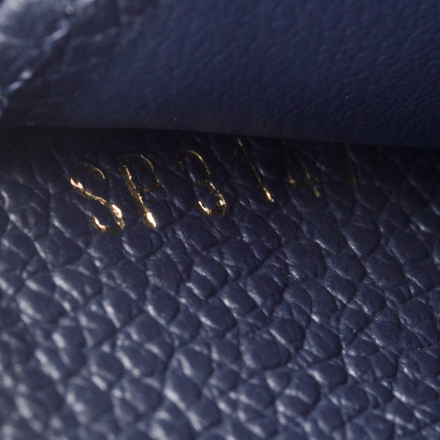 Louis Vuitton Navy Blue Monogram Empreinte Leather Zippy Wallet