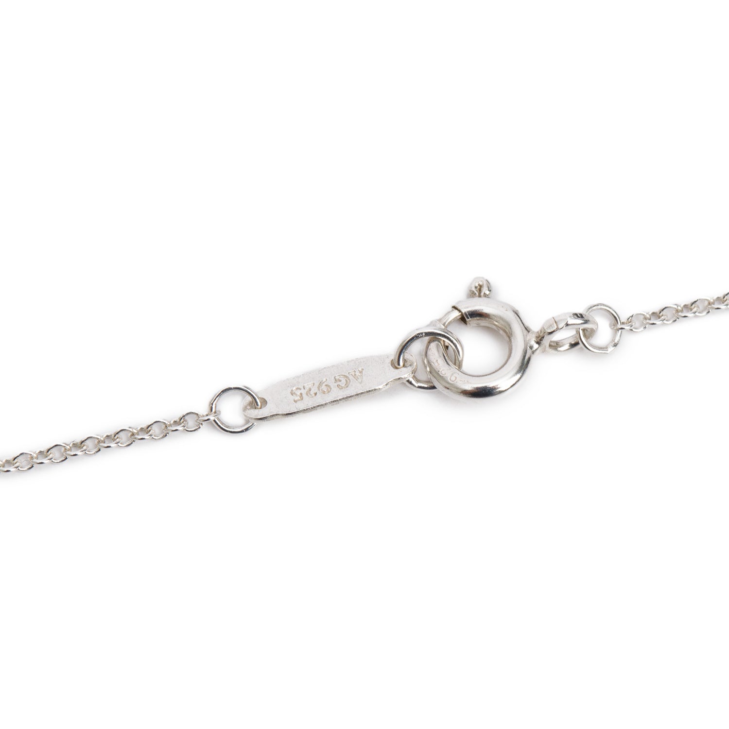 Tiffany & Co. Sterling Silver Twist Heart Charm Necklace