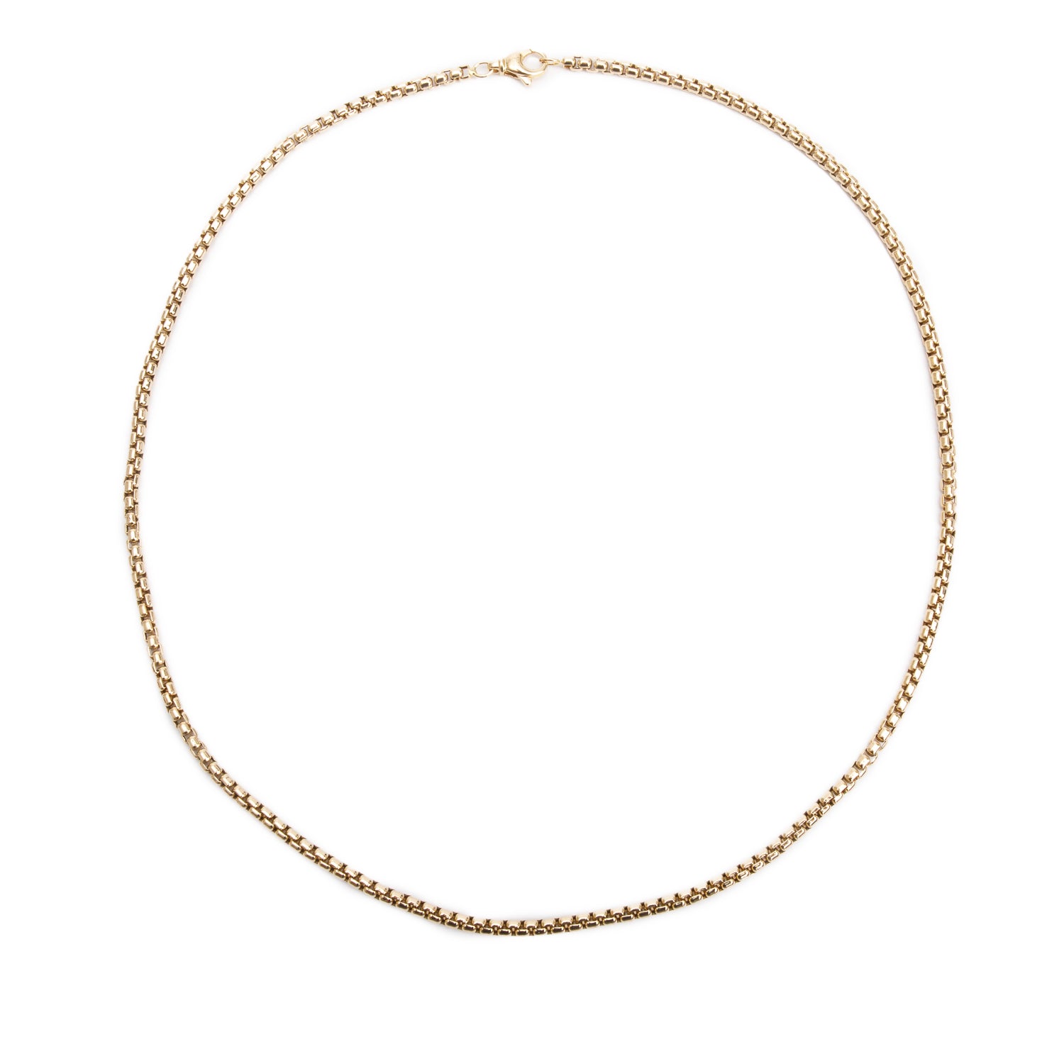 David Yurman 18k Yellow Gold 3.5 MM Box Chain Necklace, 22"