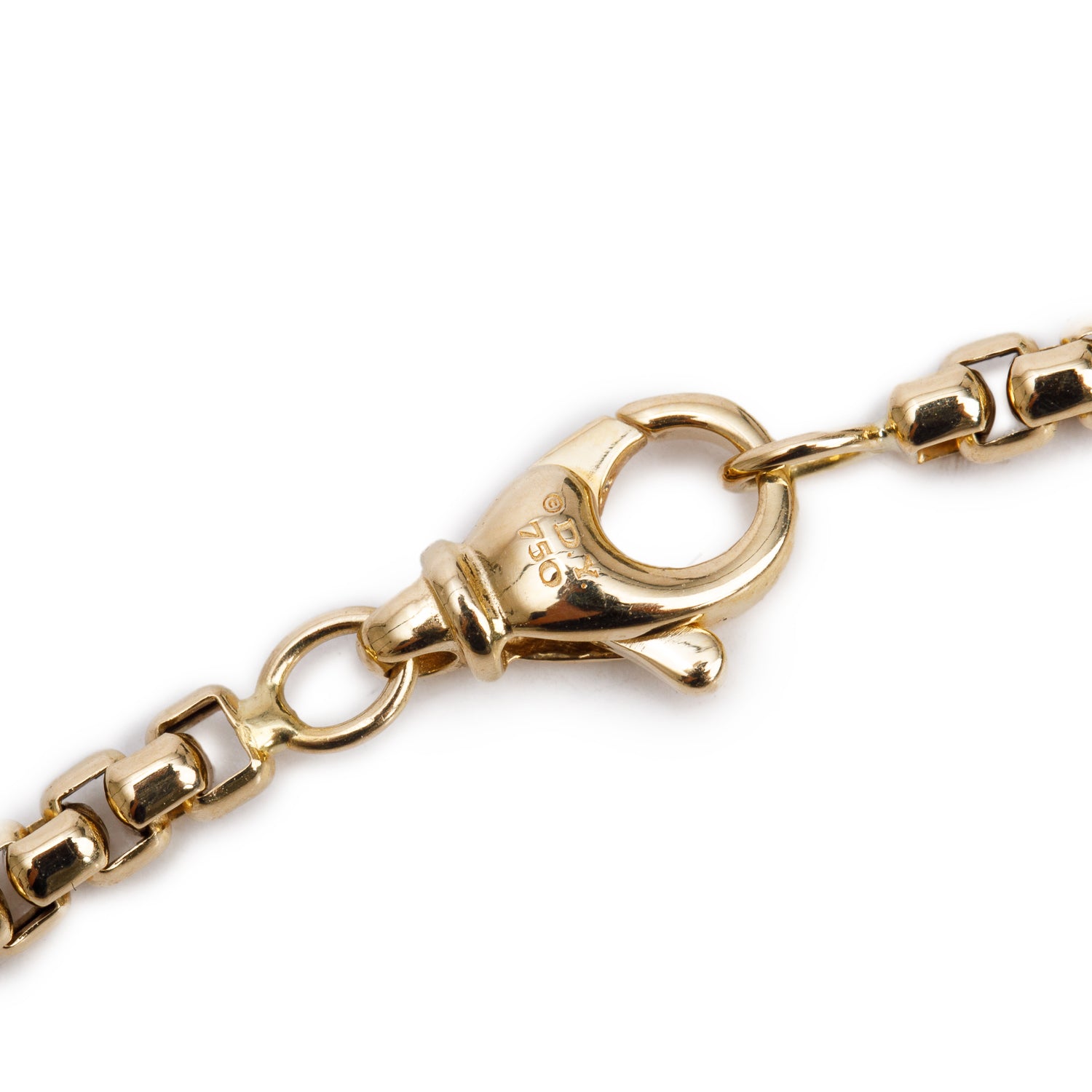 David Yurman 18k Yellow Gold 3.5 MM Box Chain Necklace, 22"