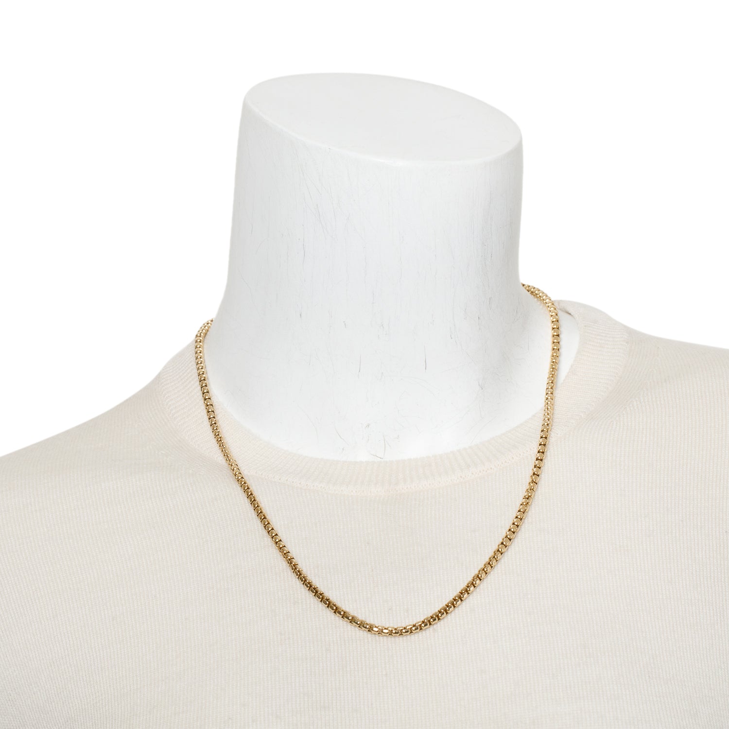 David Yurman 18k Yellow Gold 3.5 MM Box Chain Necklace, 22"