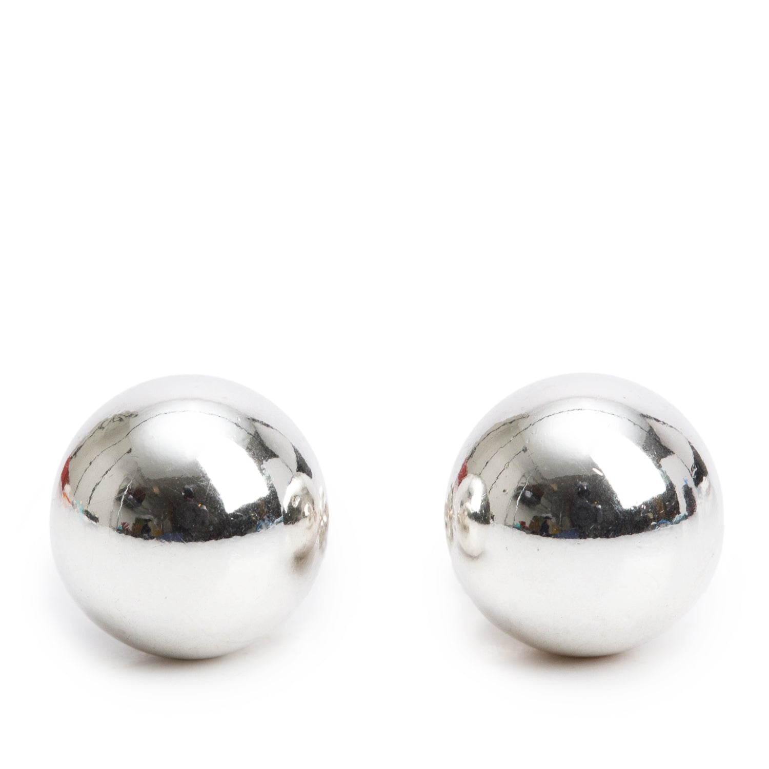 Tiffany & Co. Sterling Silver HardWear 10 MM Ball Earrings