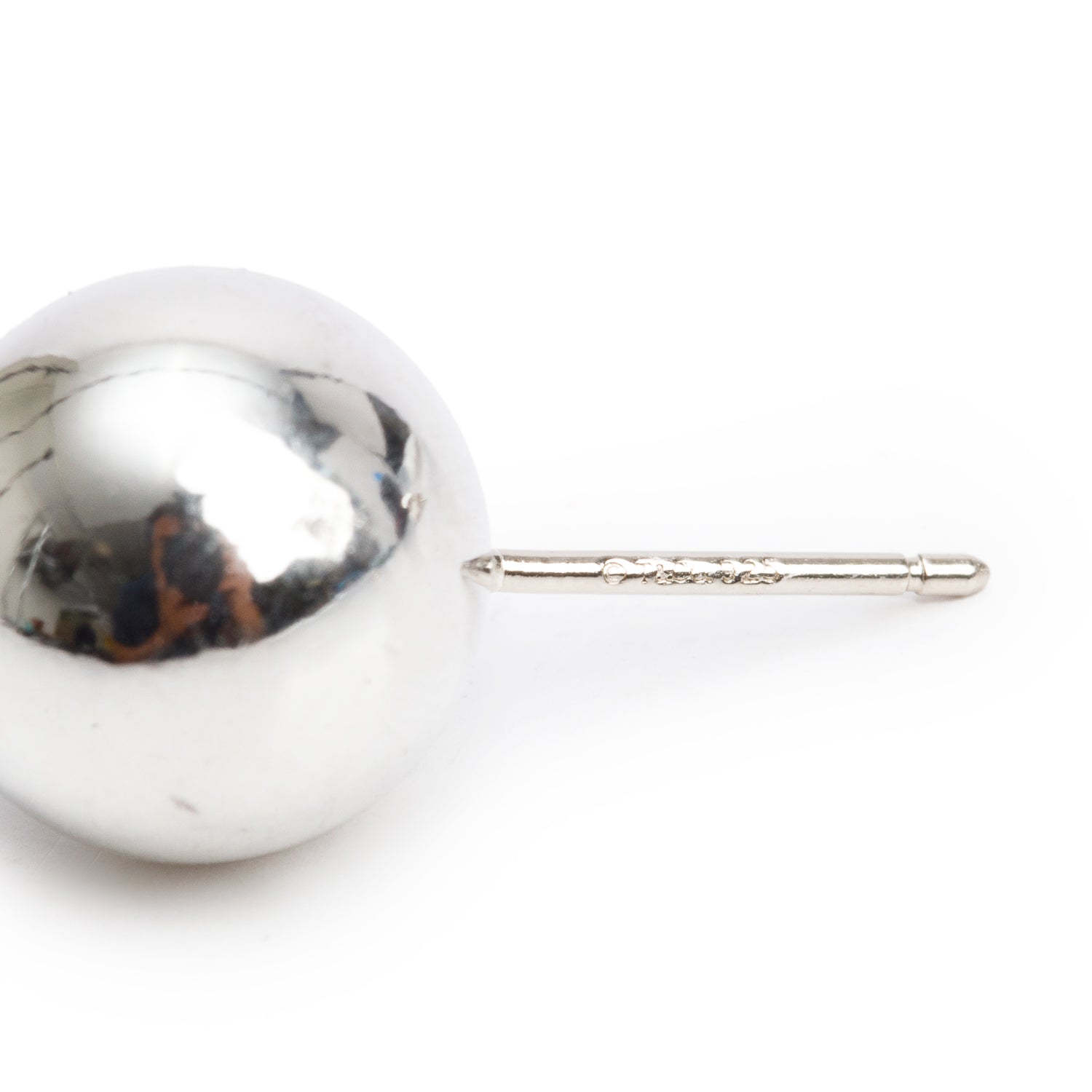 Tiffany & Co. Sterling Silver HardWear 10 MM Ball Earrings