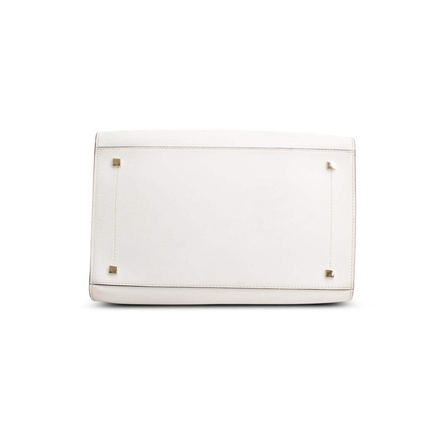 Jimmy Choo White Shiny Calf Leather Varenne Tote