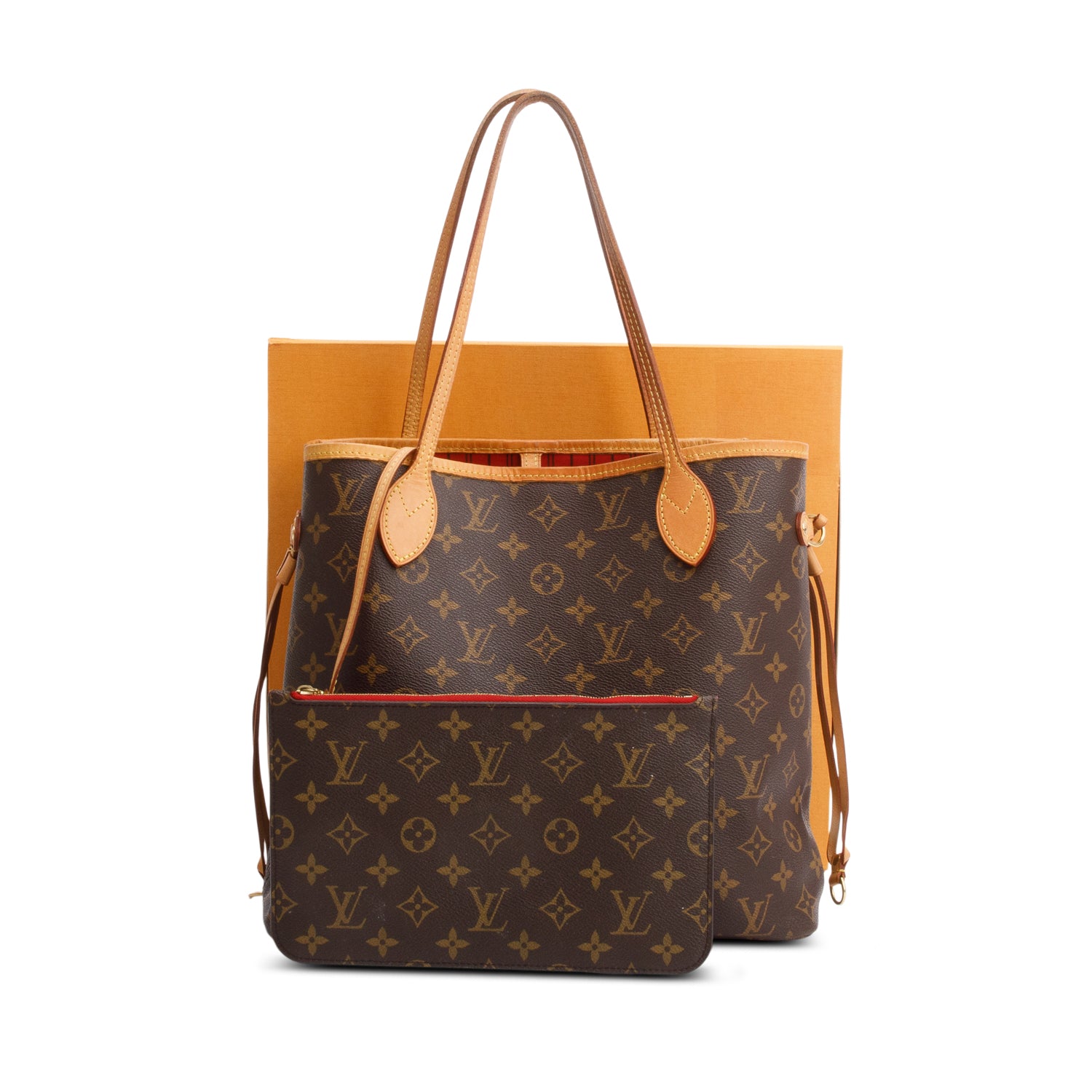 Louis Vuitton Monogram Neverfull MM w/ Pouch w/ Box & Receipt