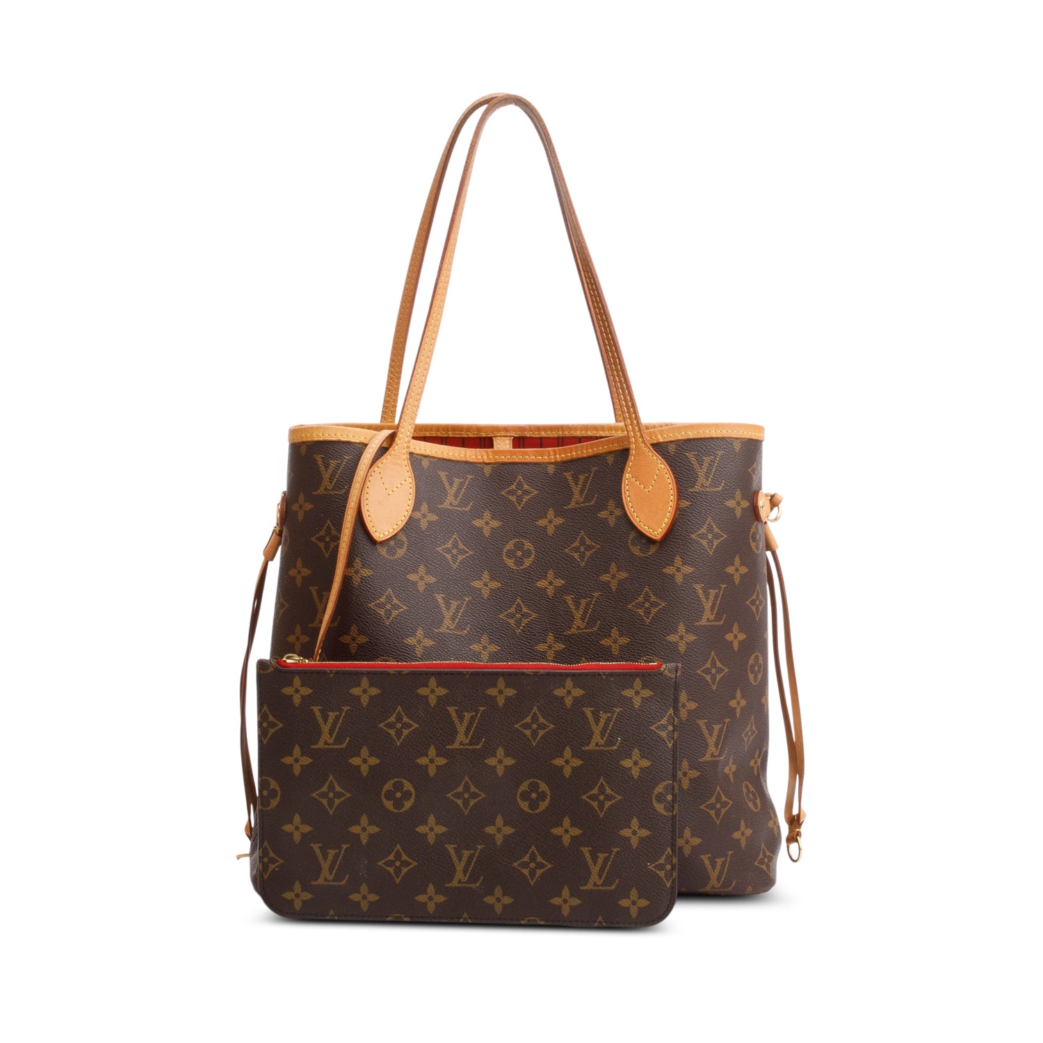 Louis Vuitton Monogram Neverfull MM w/ Pouch w/ Box & Receipt