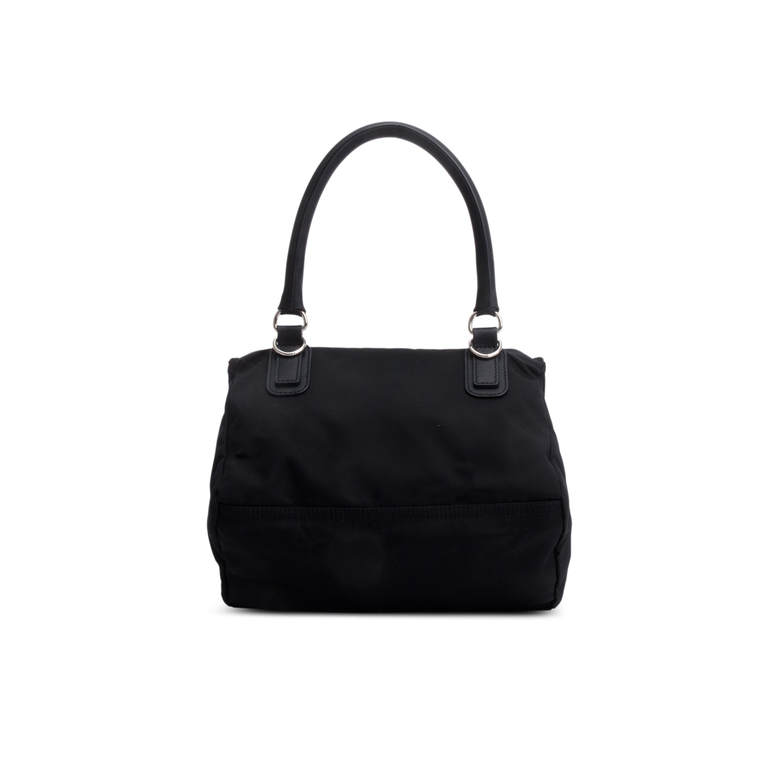 Givenchy Black Nylon Small Logo Pandora Satchel w/ Strap