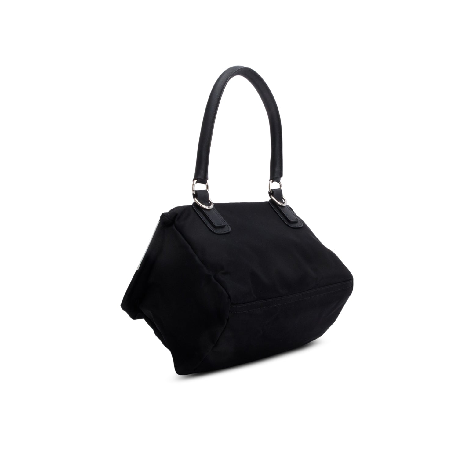 Givenchy Black Nylon Small Logo Pandora Satchel w/ Strap