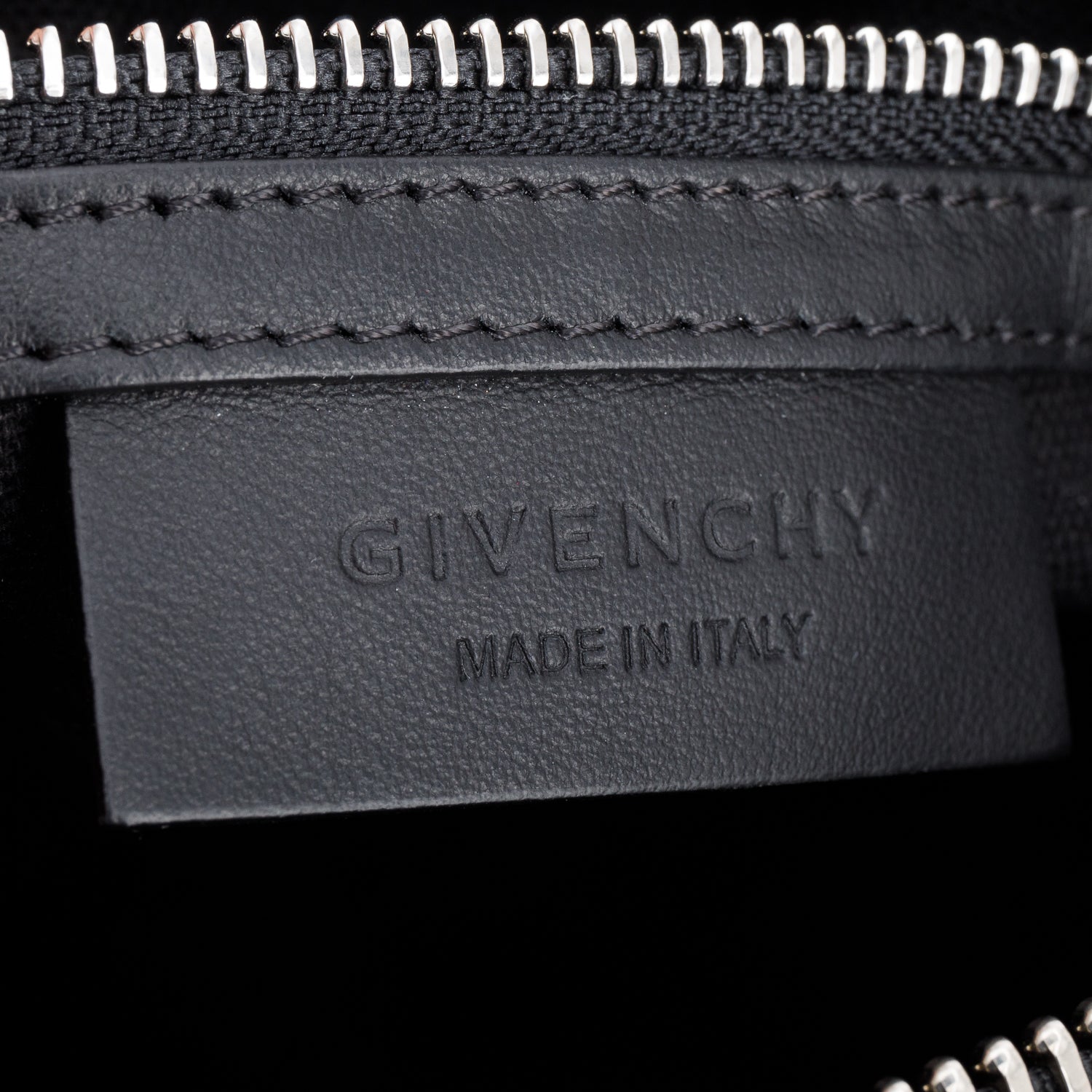 Givenchy Black Nylon Small Logo Pandora Satchel w/ Strap