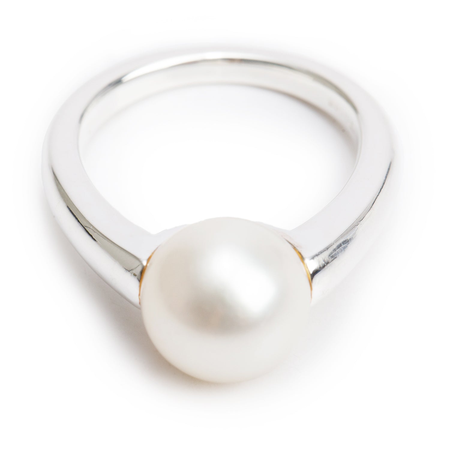 Links of London Sterling Silver Effervescence Pearl Ring, Size 6.25