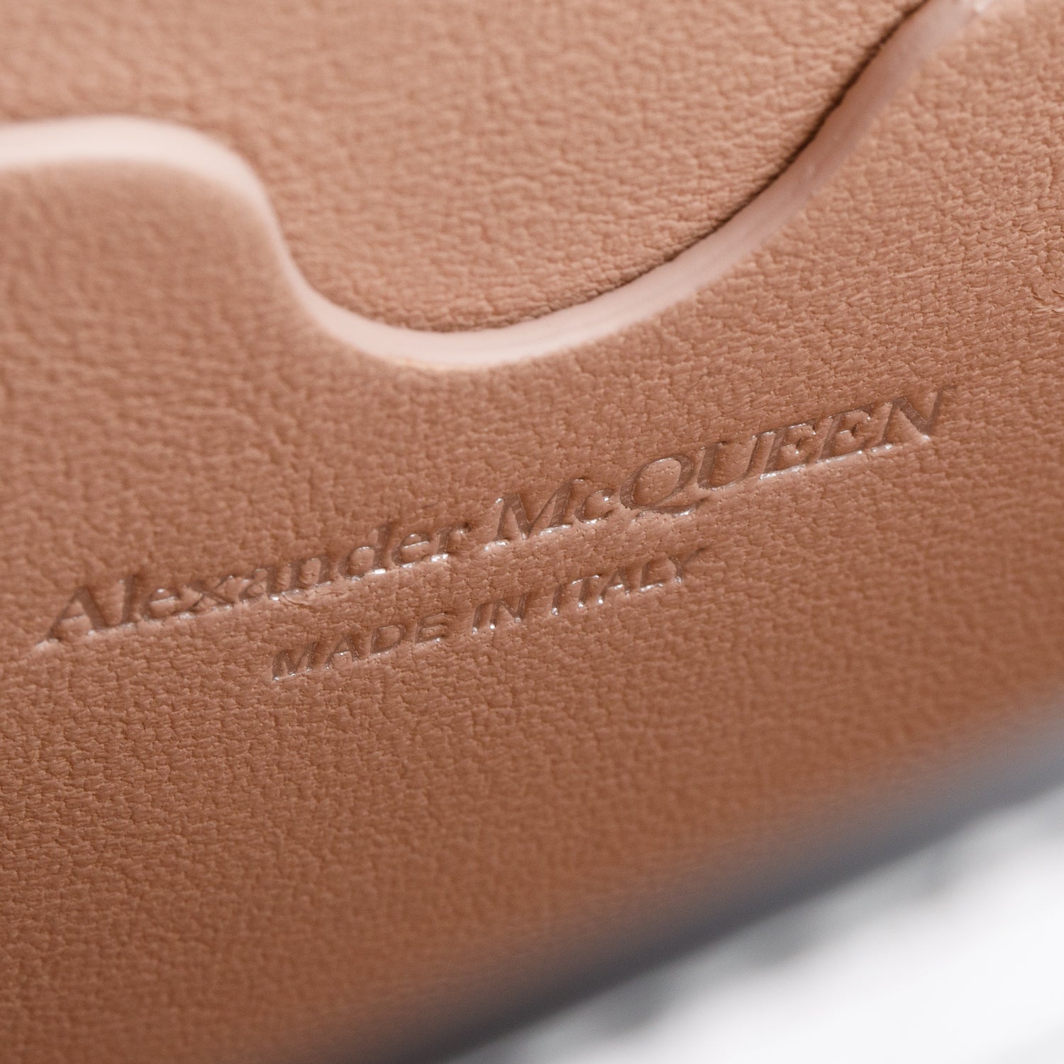 Alexander McQueen Silver Metallic Croc Embossed Four Ring Crossbody Bag