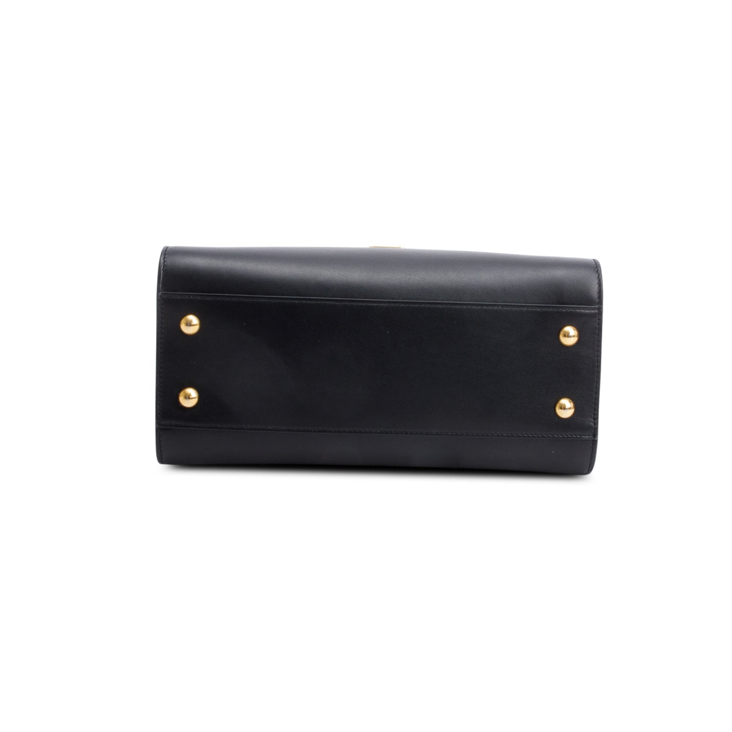Saint Laurent Black Calfskin Leather Baby Cabas Tote Bag w/ Strap