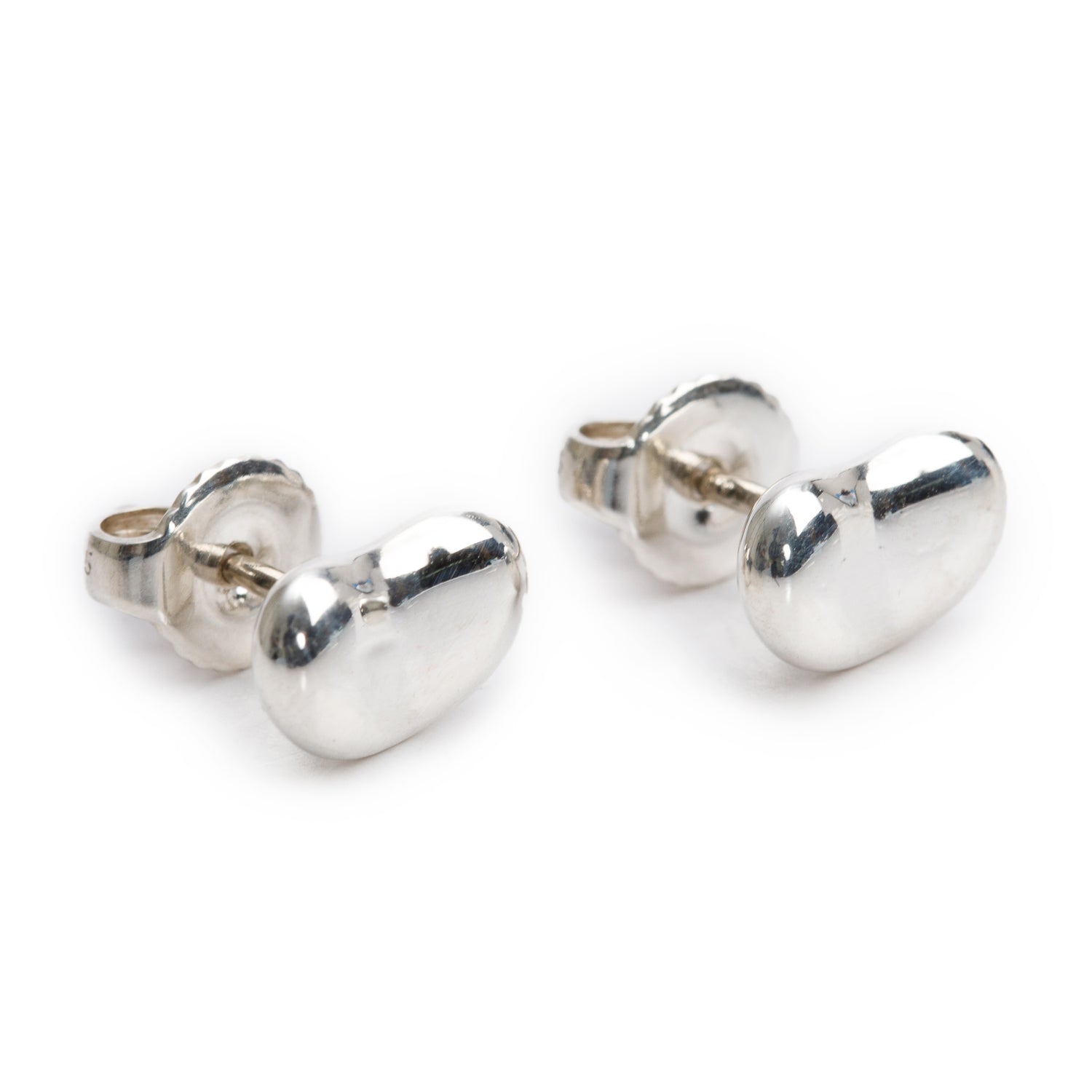 Tiffany & Co. Elsa Peretti Sterling Silver 9 MM Bean Earrings