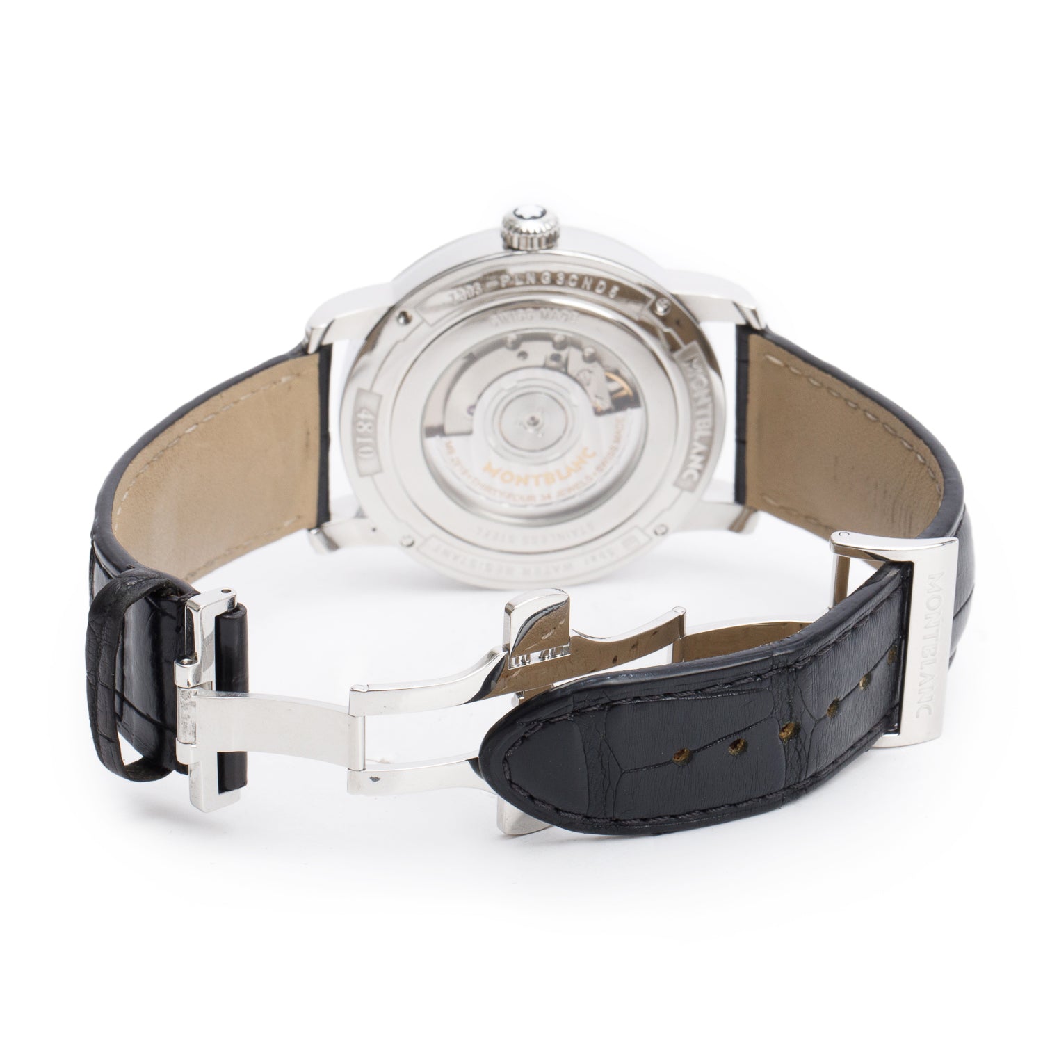 Montblanc Stainless Steel TimeWalker GMT 42 MM Automatic Watch Silver Dial 7393 w/ Box