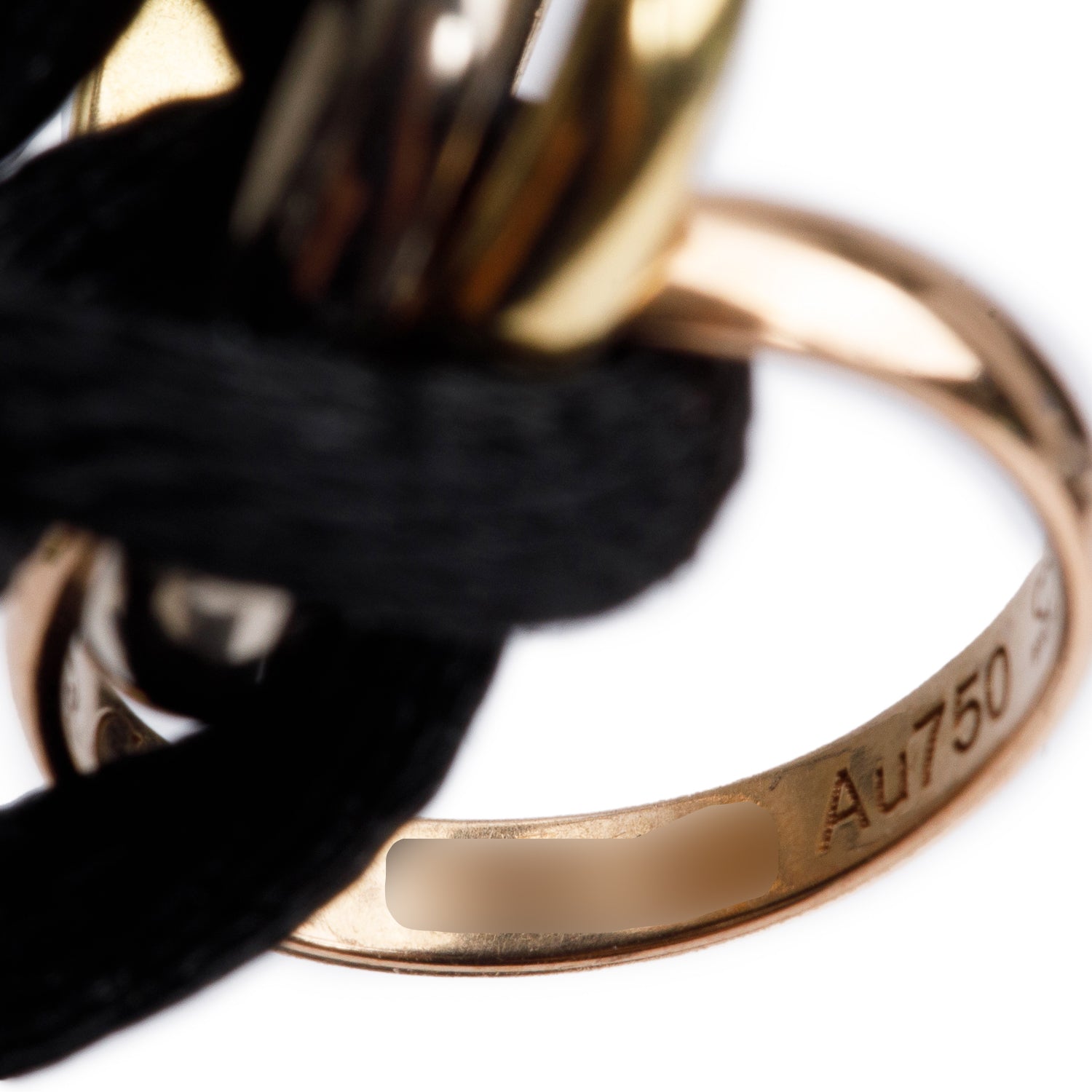 Cartier 2023 18k White, Yellow & Rose Gold Trinity Cord Bracelet w/ Box & Certificate