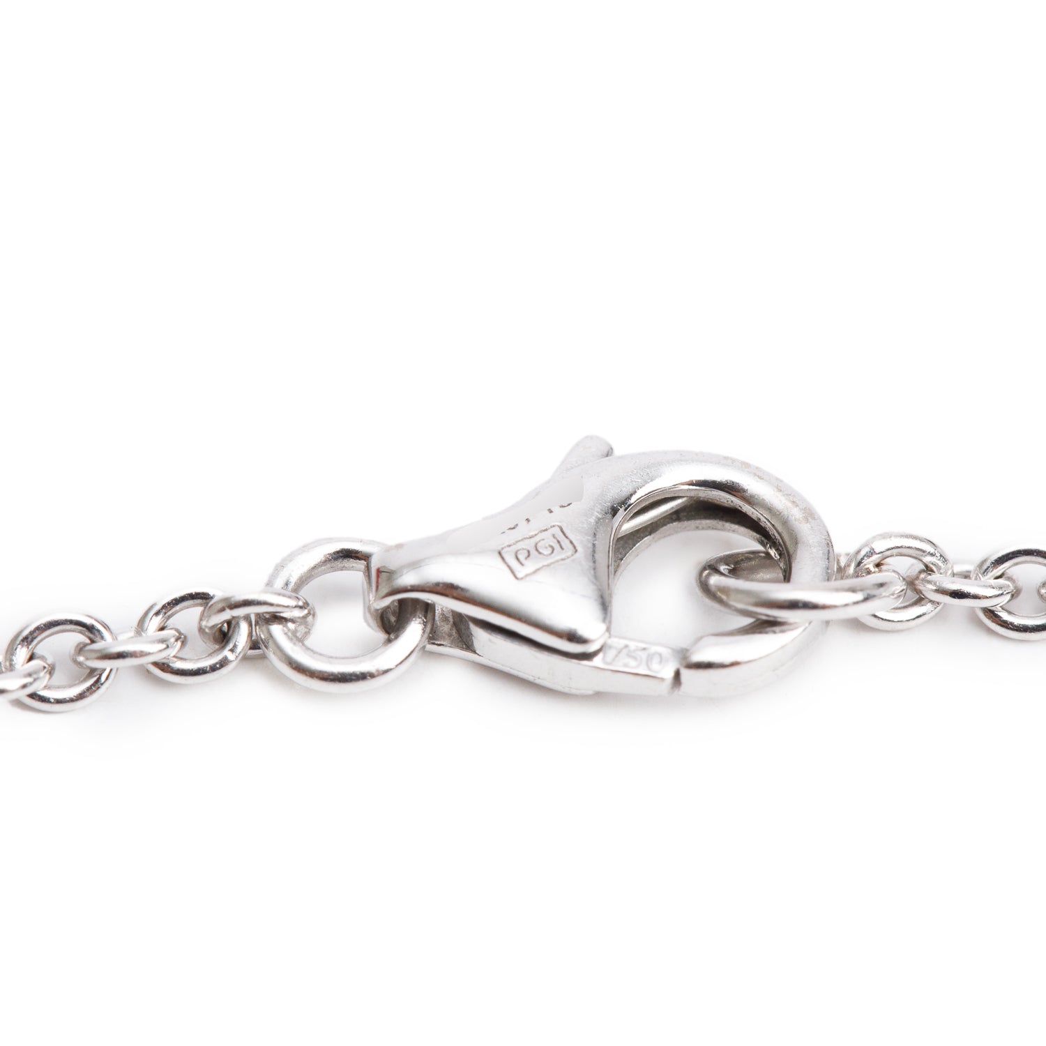 Cartier 18k White Gold Interlocking Love Bracelet w/ Receipt