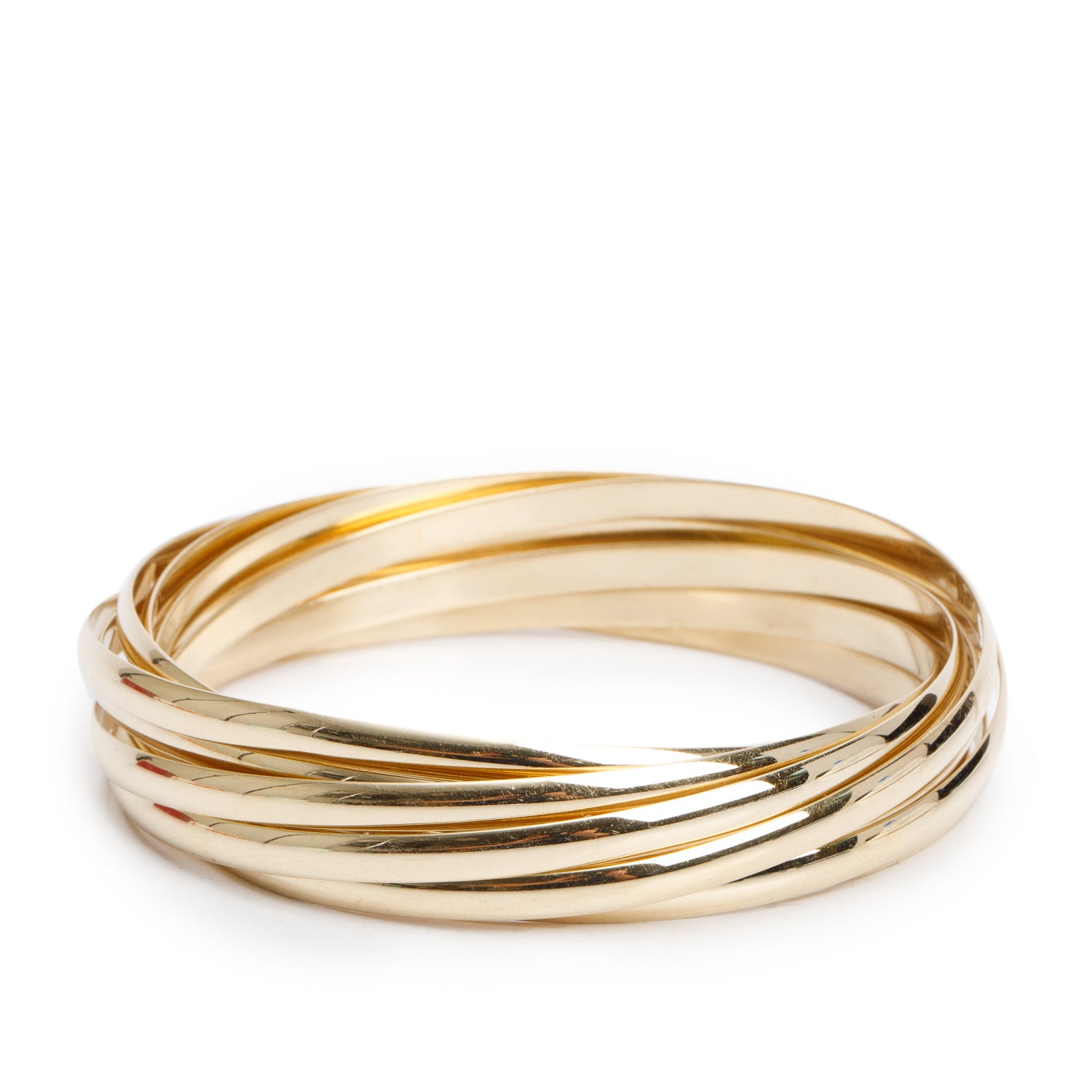 Tiffany & Co. Paloma Picasso 18k Yellow Gold Melody Nine-Bangle Bracelet w/ Box