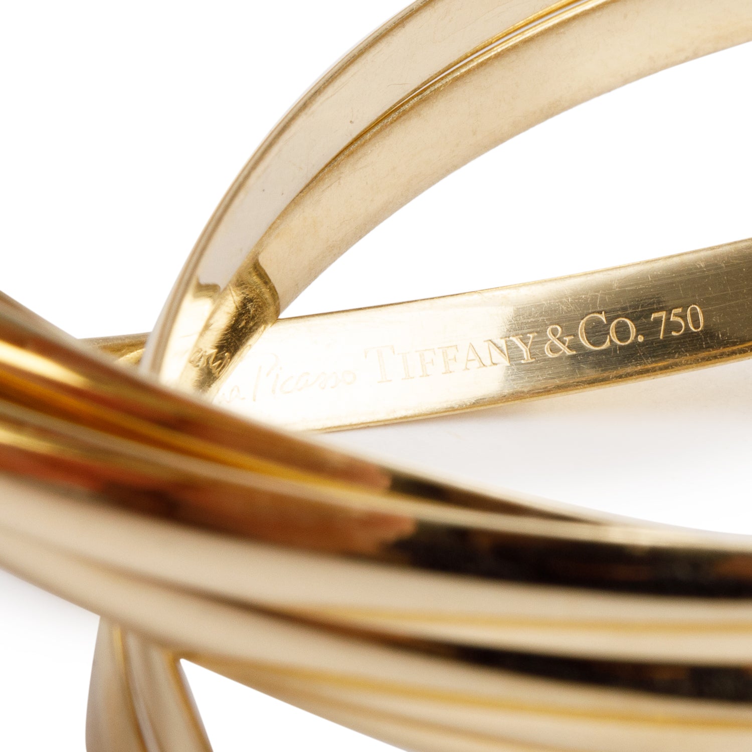 Tiffany & Co. Paloma Picasso 18k Yellow Gold Melody Nine-Bangle Bracelet w/ Box