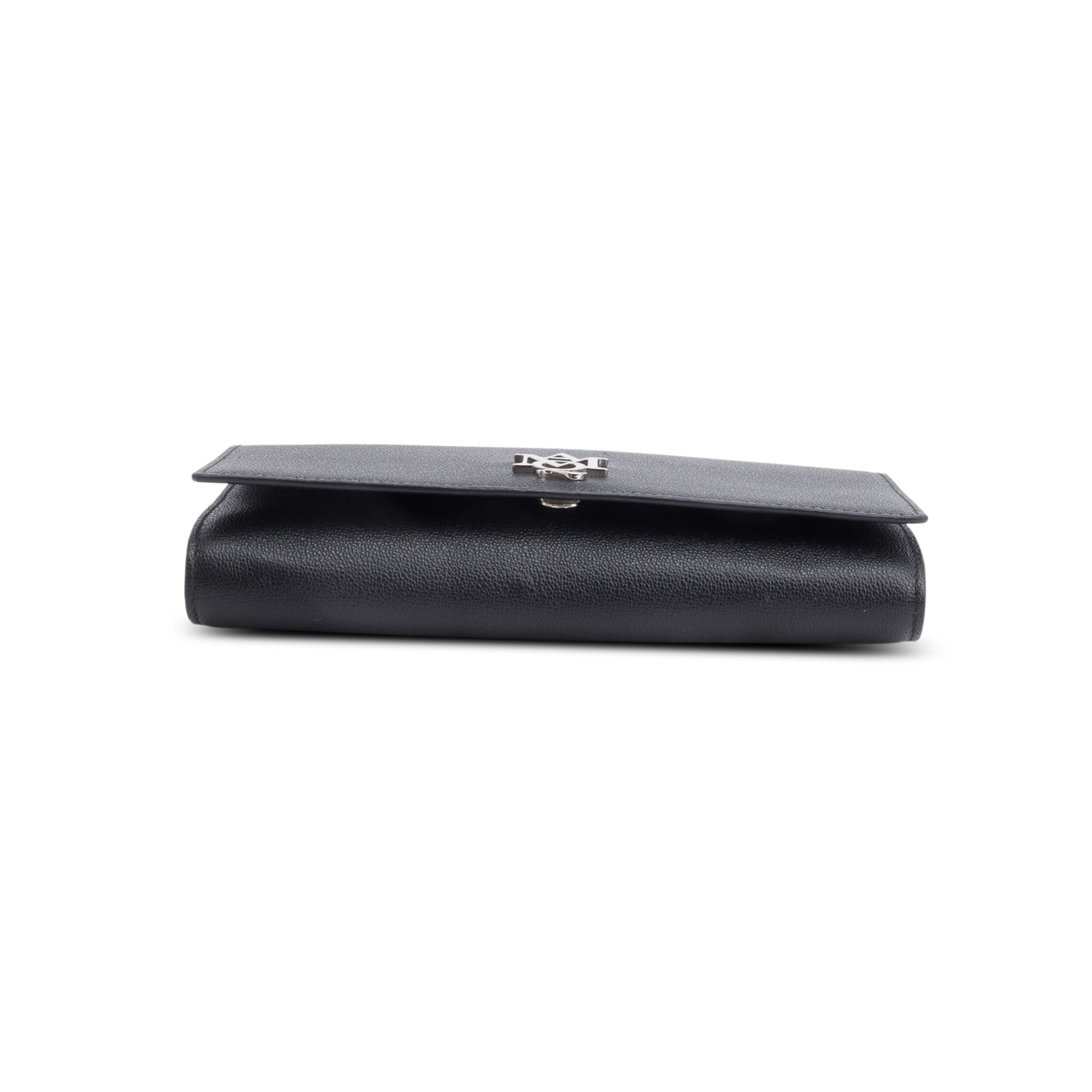 Alexander McQueen Black Leather Insignia Pouch