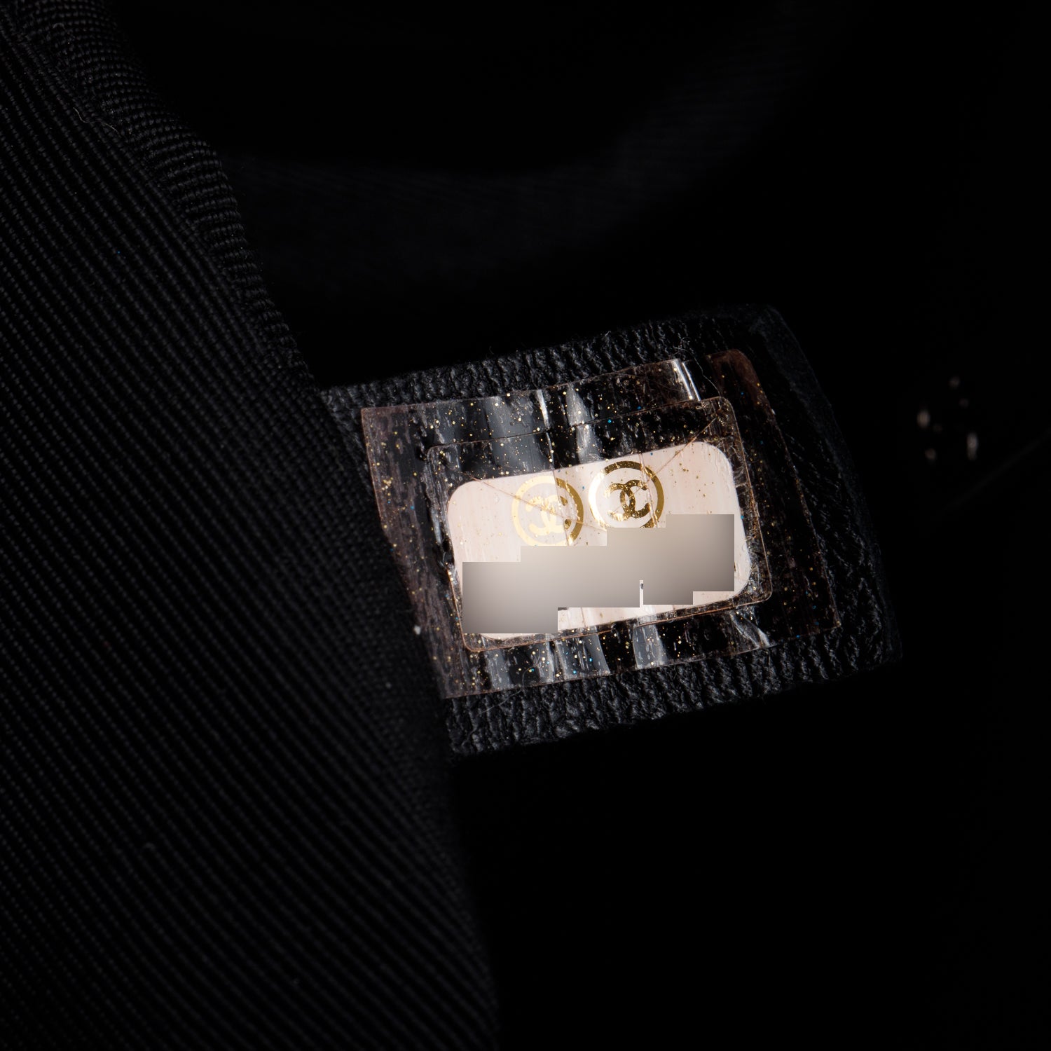 Chanel Black Quilted Calfskin Leather Large Frame In Chain Flap Bag w/ Authenticity Card