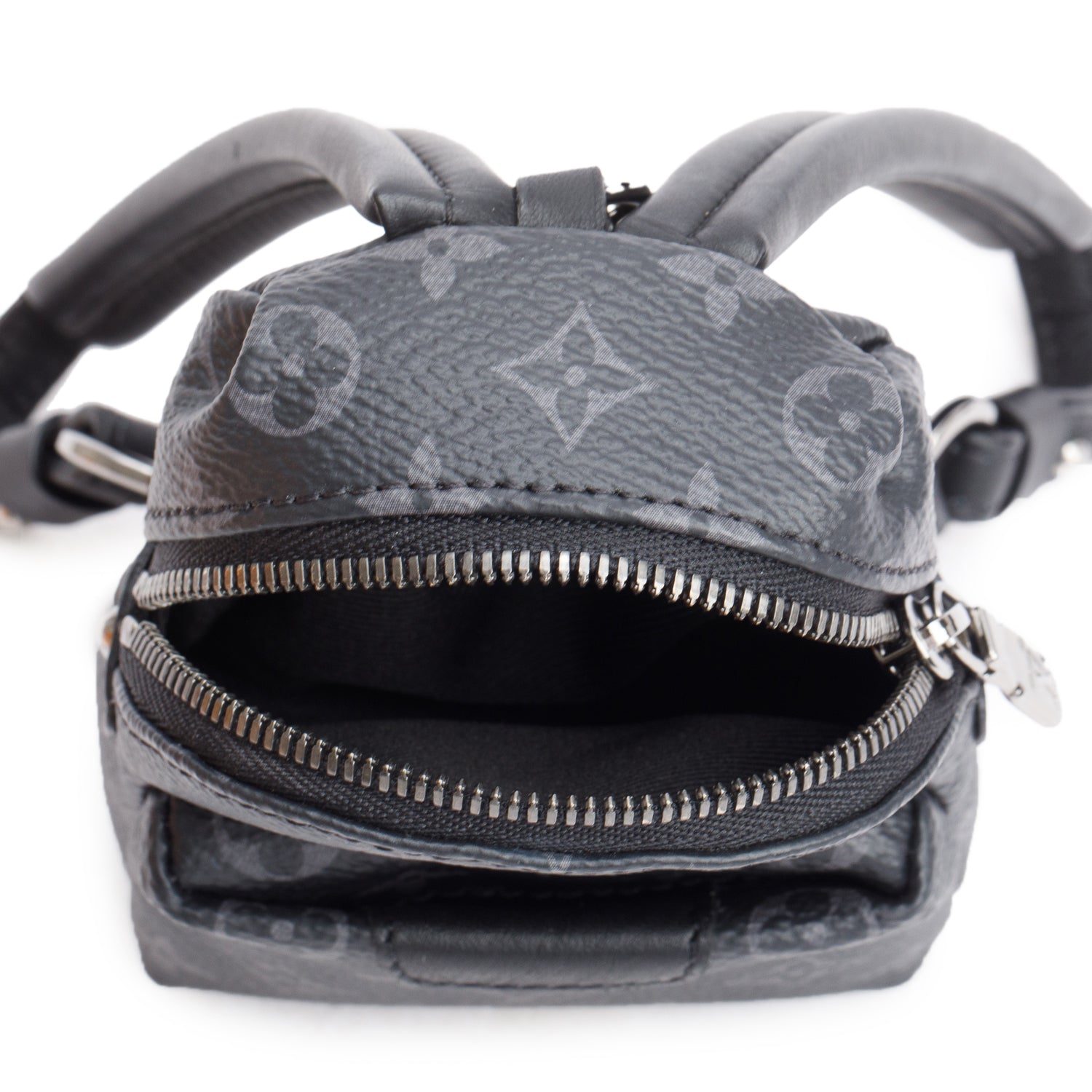 Louis Vuitton Monogram Eclipse Backpack Bag Charm w/ Box