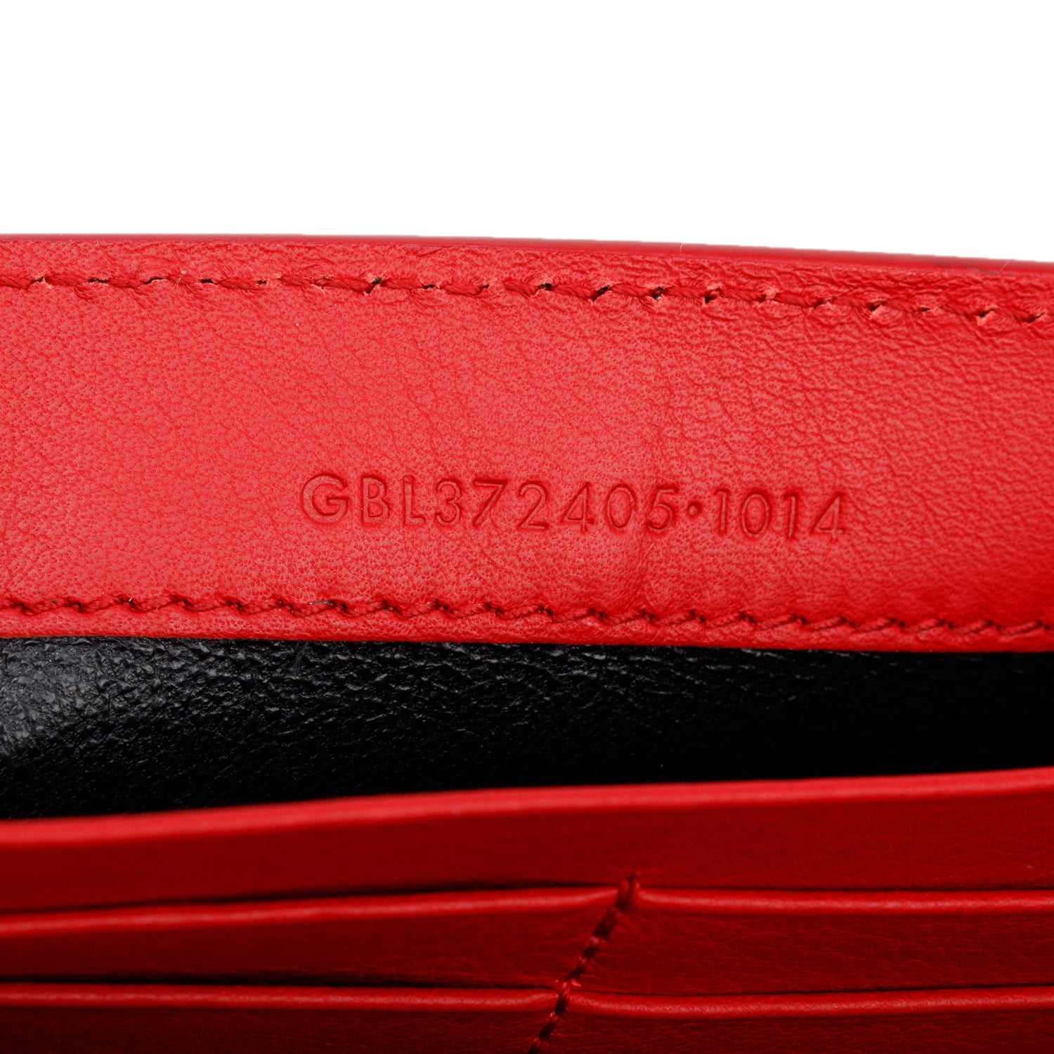 Saint Laurent Red Calfskin Classic Y Ligne Wallet w/ Box